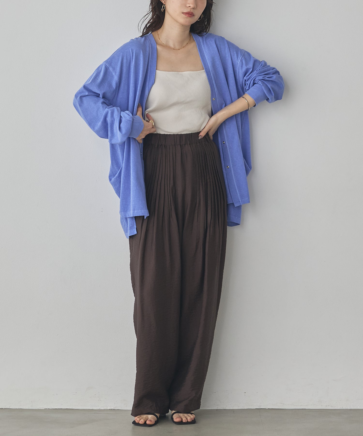 VINTAGE SLUB DESIGN CARDIGAN