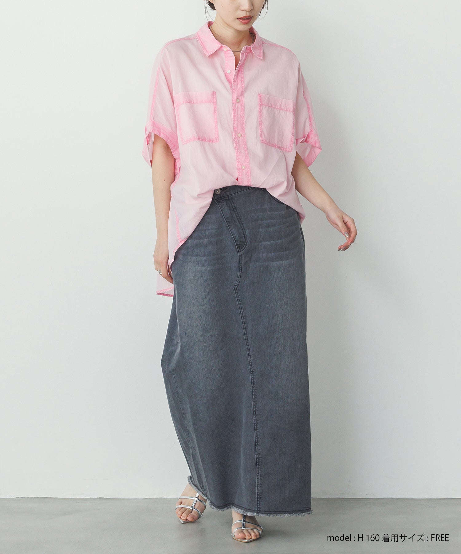 コットンボイル 半袖シャツ