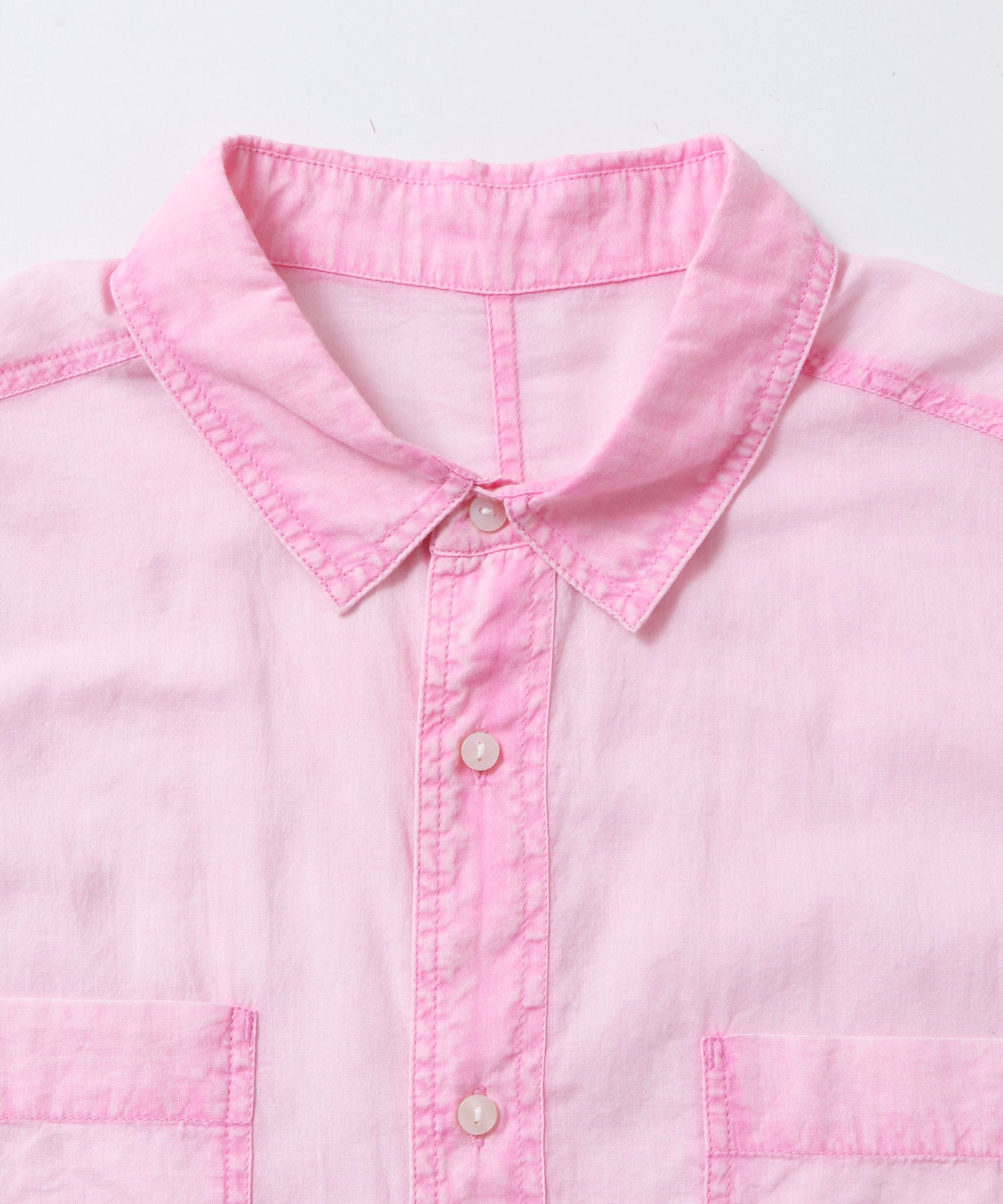 コットンボイル 半袖シャツ