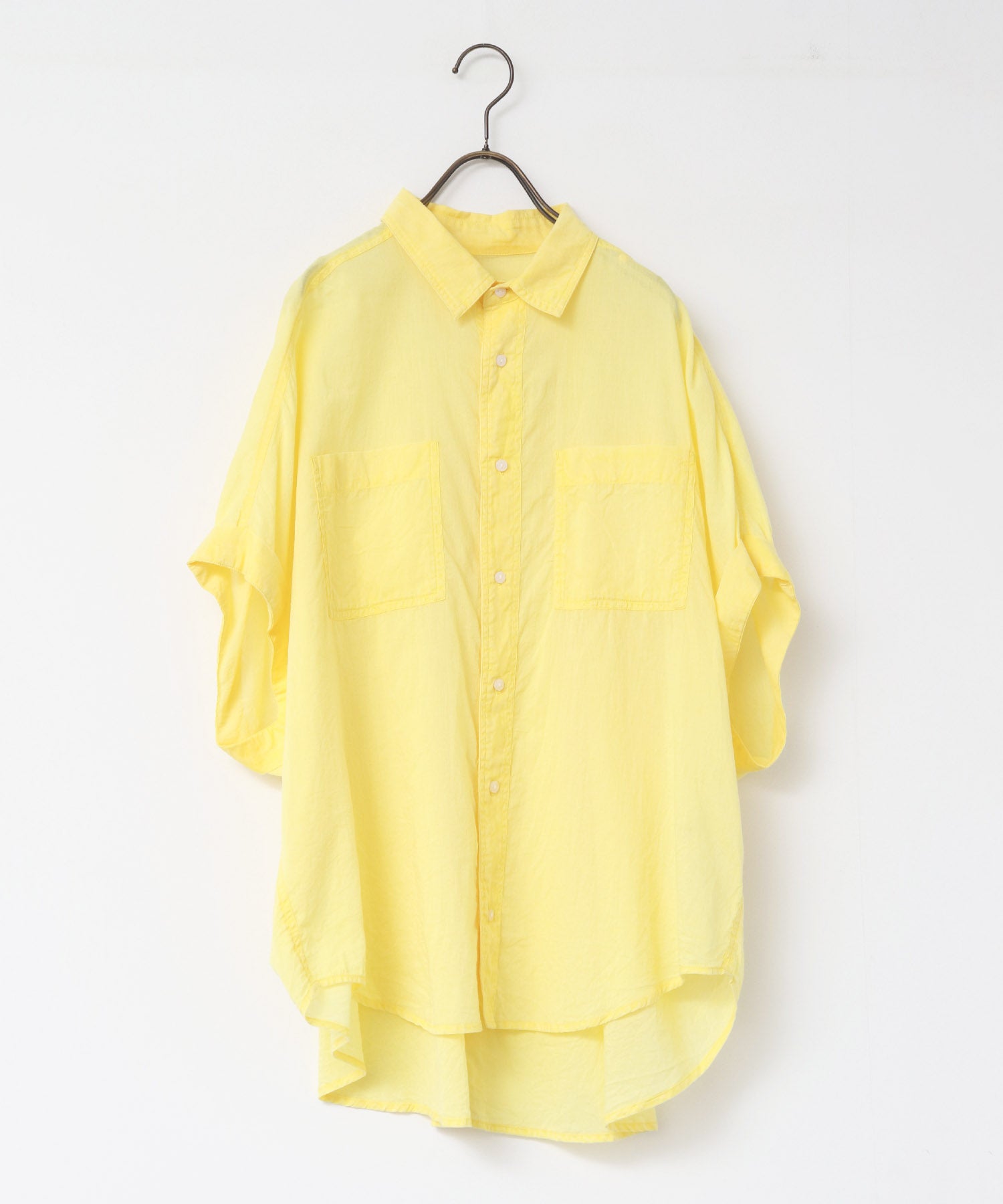 コットンボイル 半袖シャツ