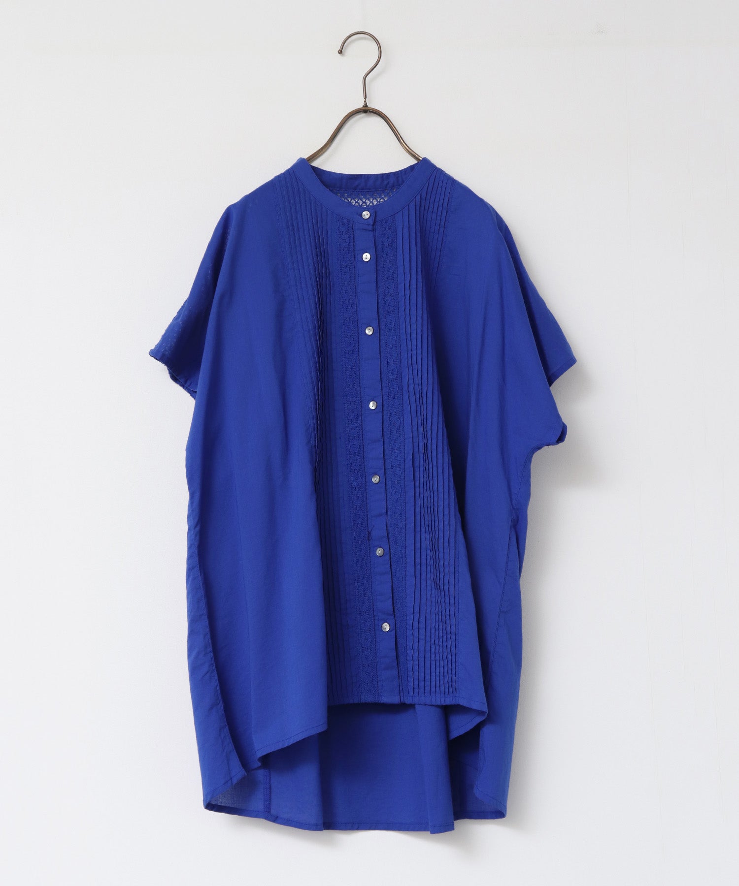 ピンタック レースシャツ