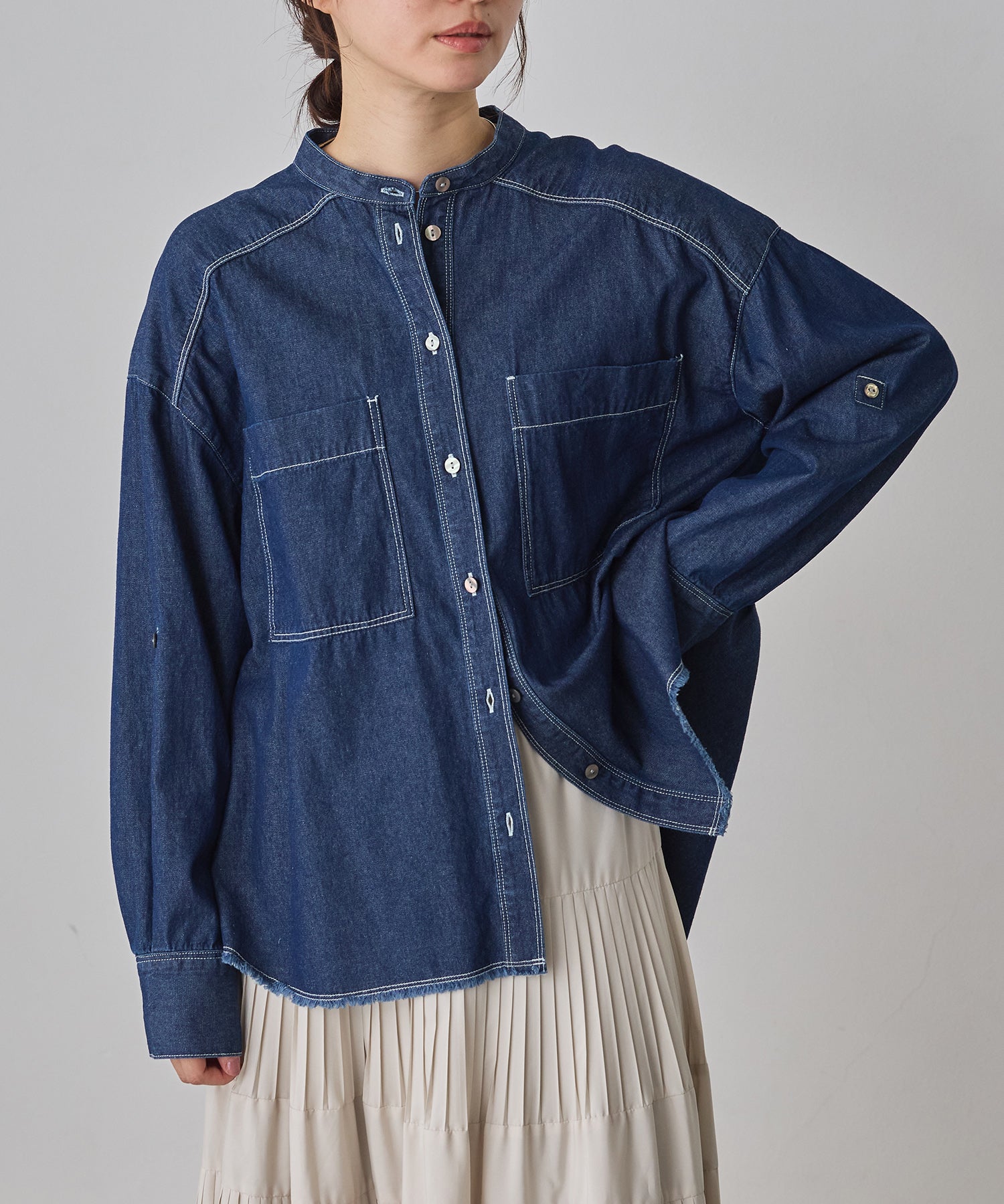 COTTON DENIM SHIRT
