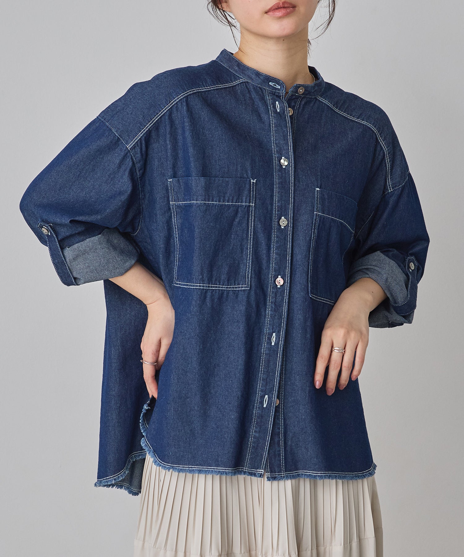 COTTON DENIM SHIRT