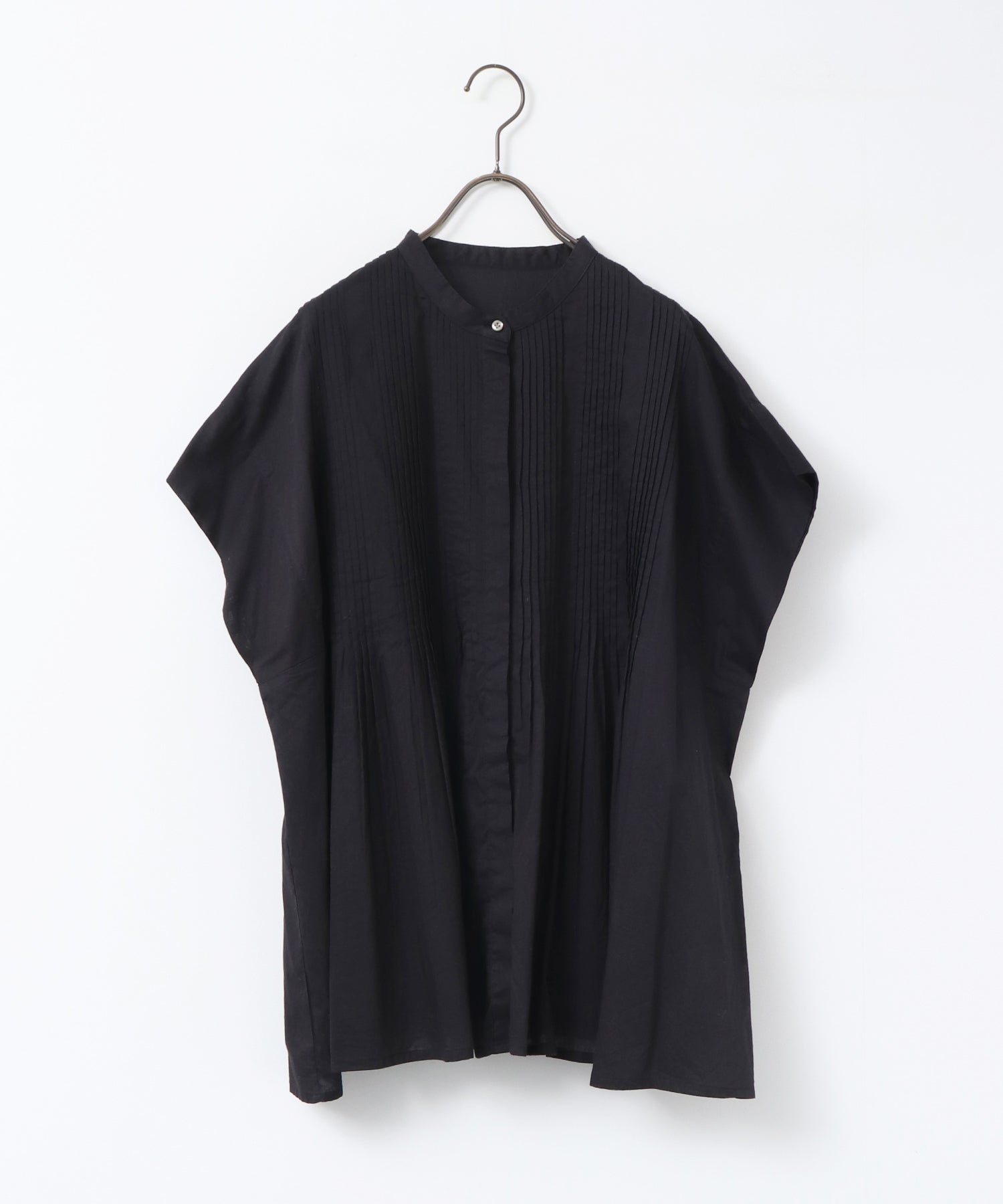 COTTON VOILE PINSTRIPE BLOUSE