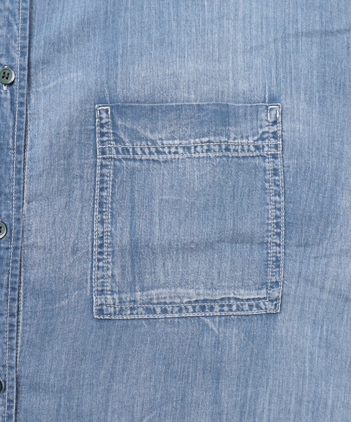 SHEER DENIM SHORT-SLEEVE SHIRT