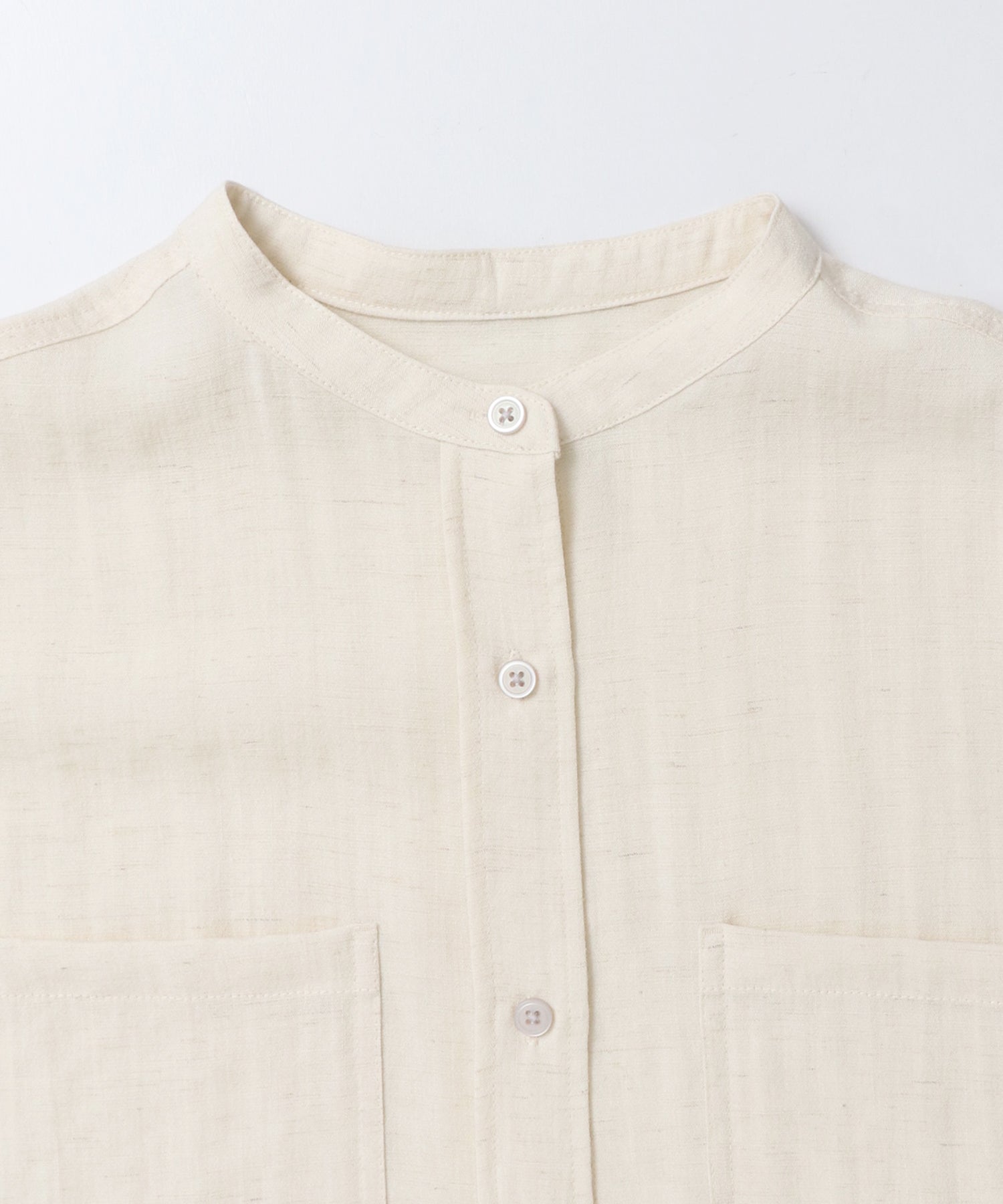 LINEN-RAYON DOLMAN OVERSHIRT