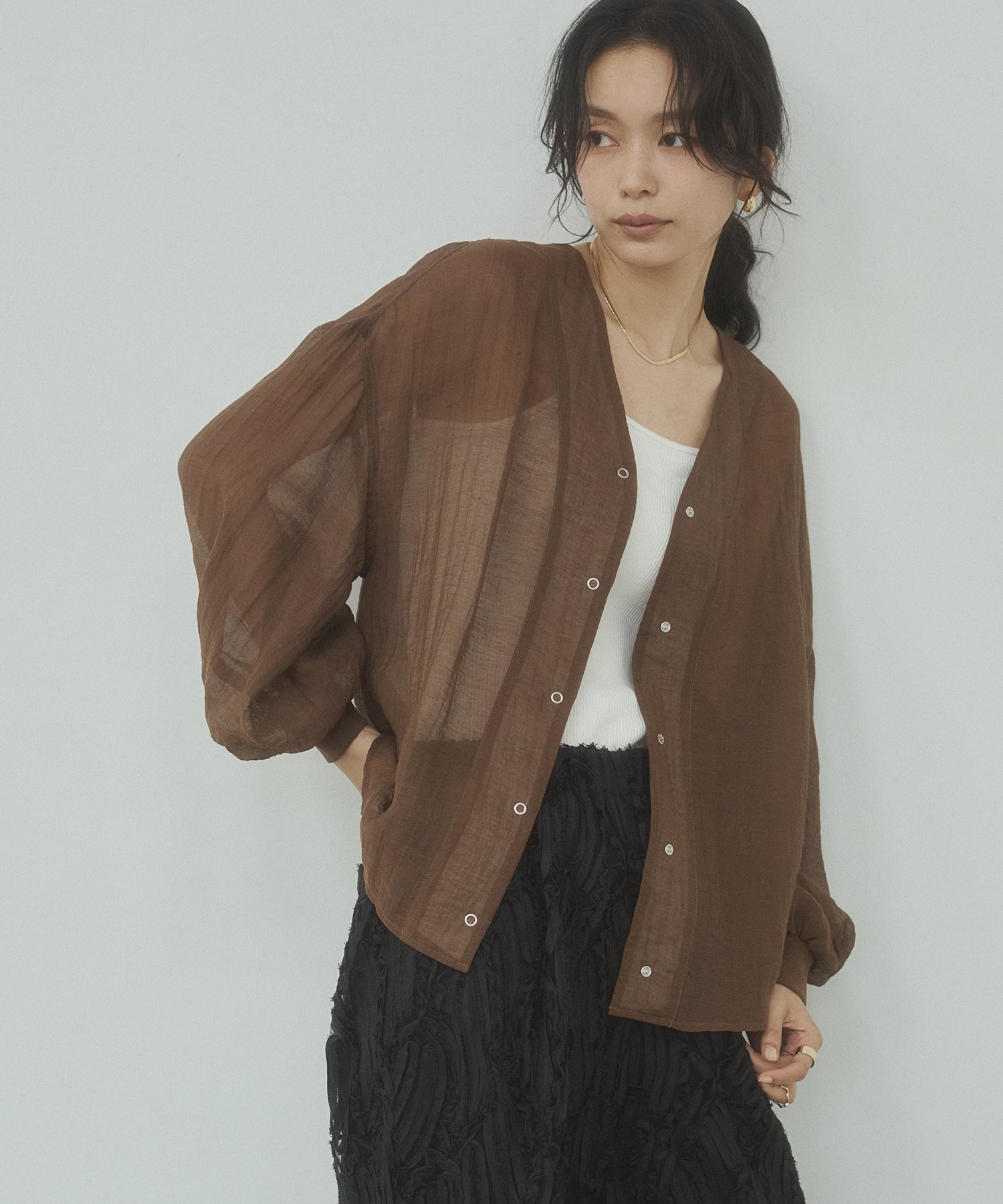 SHEER CARDIGAN