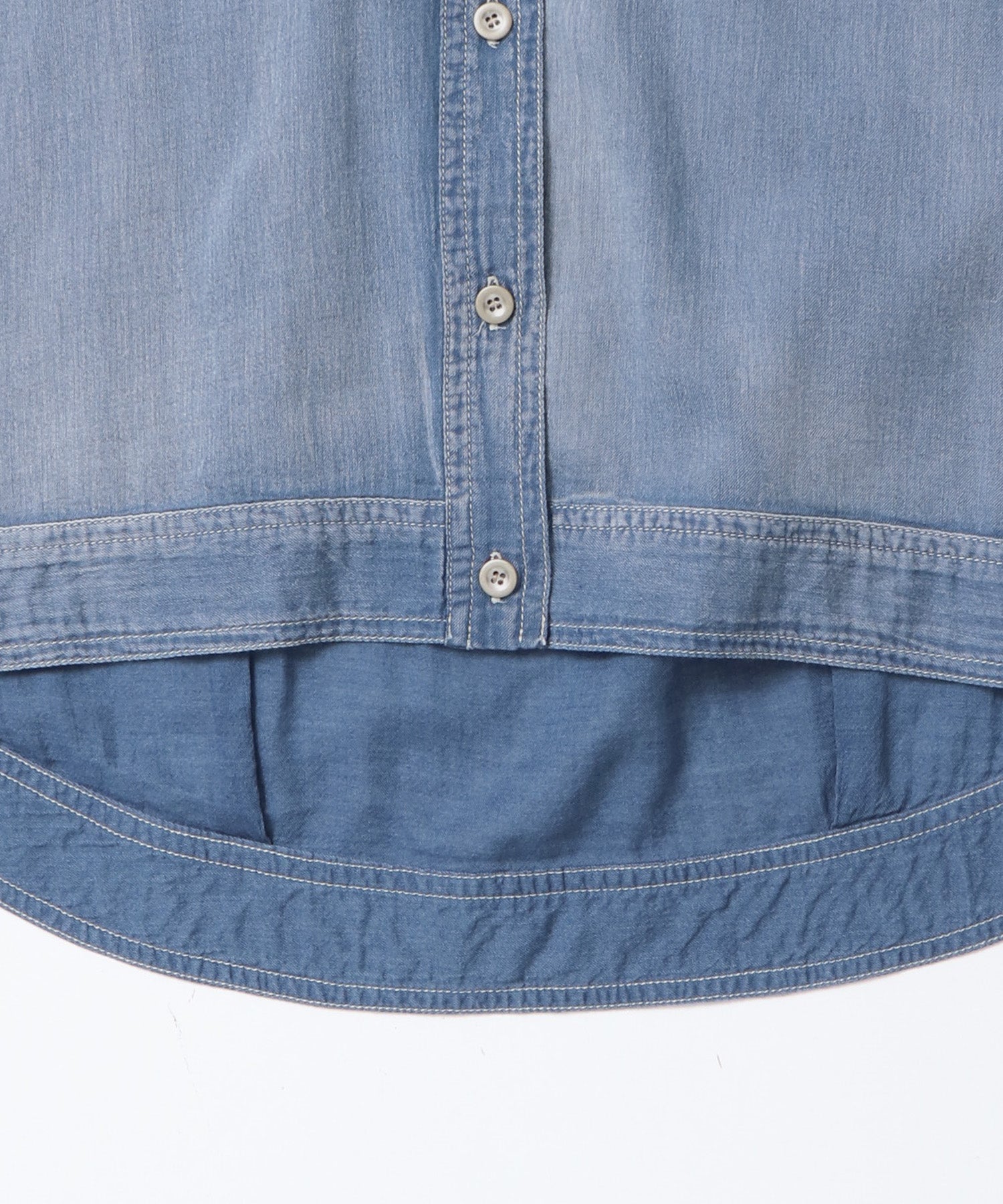 SHEER DENIM OVERSHIRT