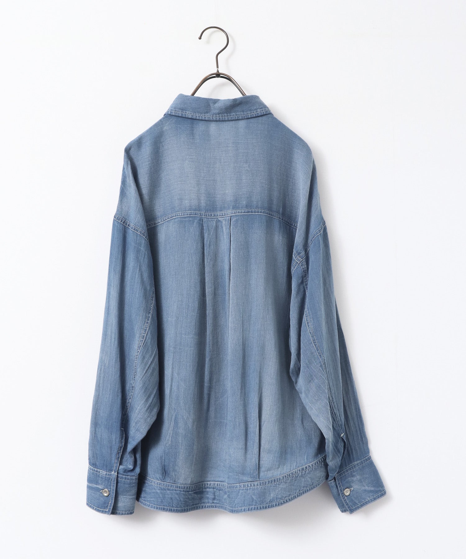 SHEER DENIM OVERSHIRT