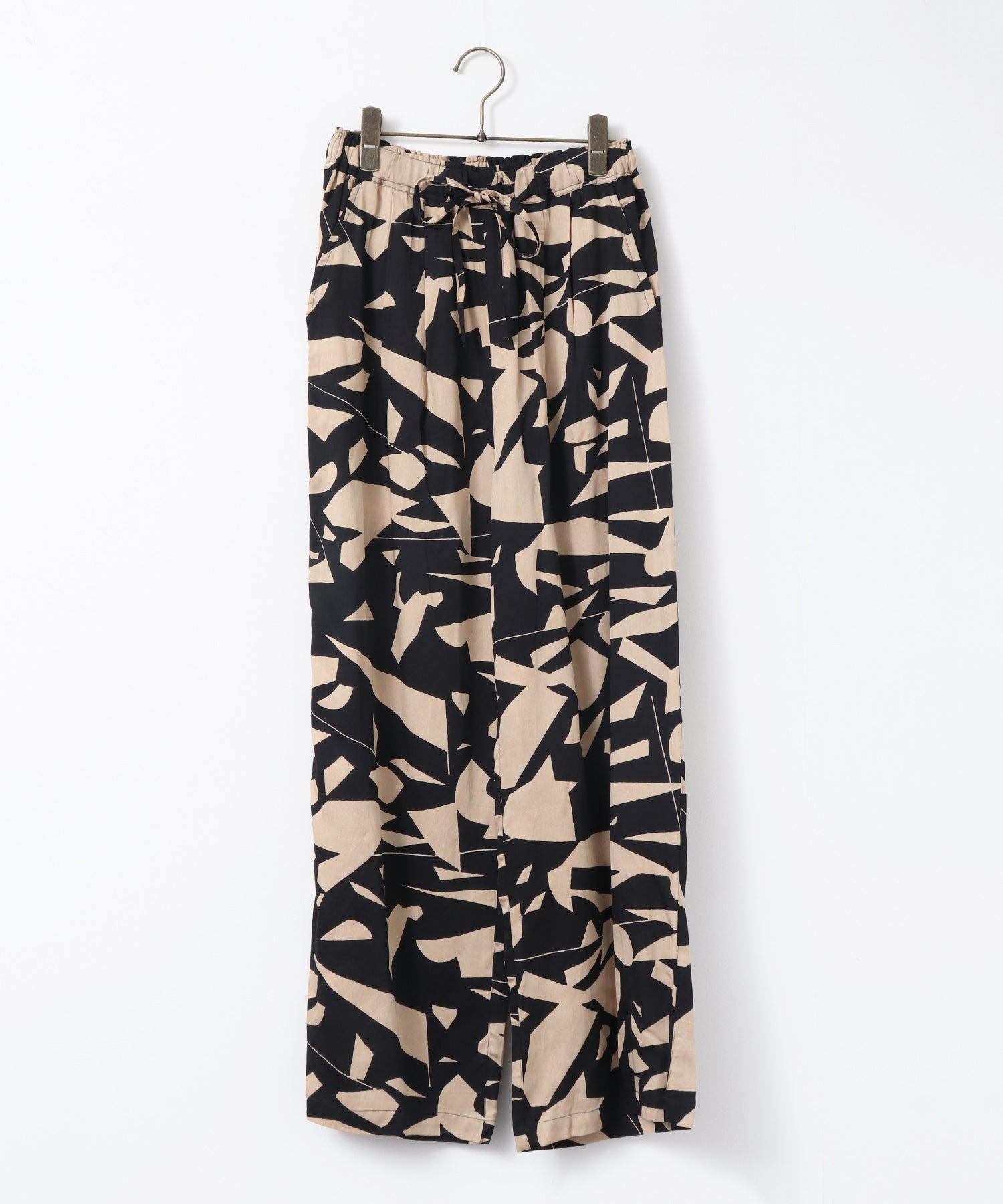 VISCOSE SATIN PRINTED EASY PANTS