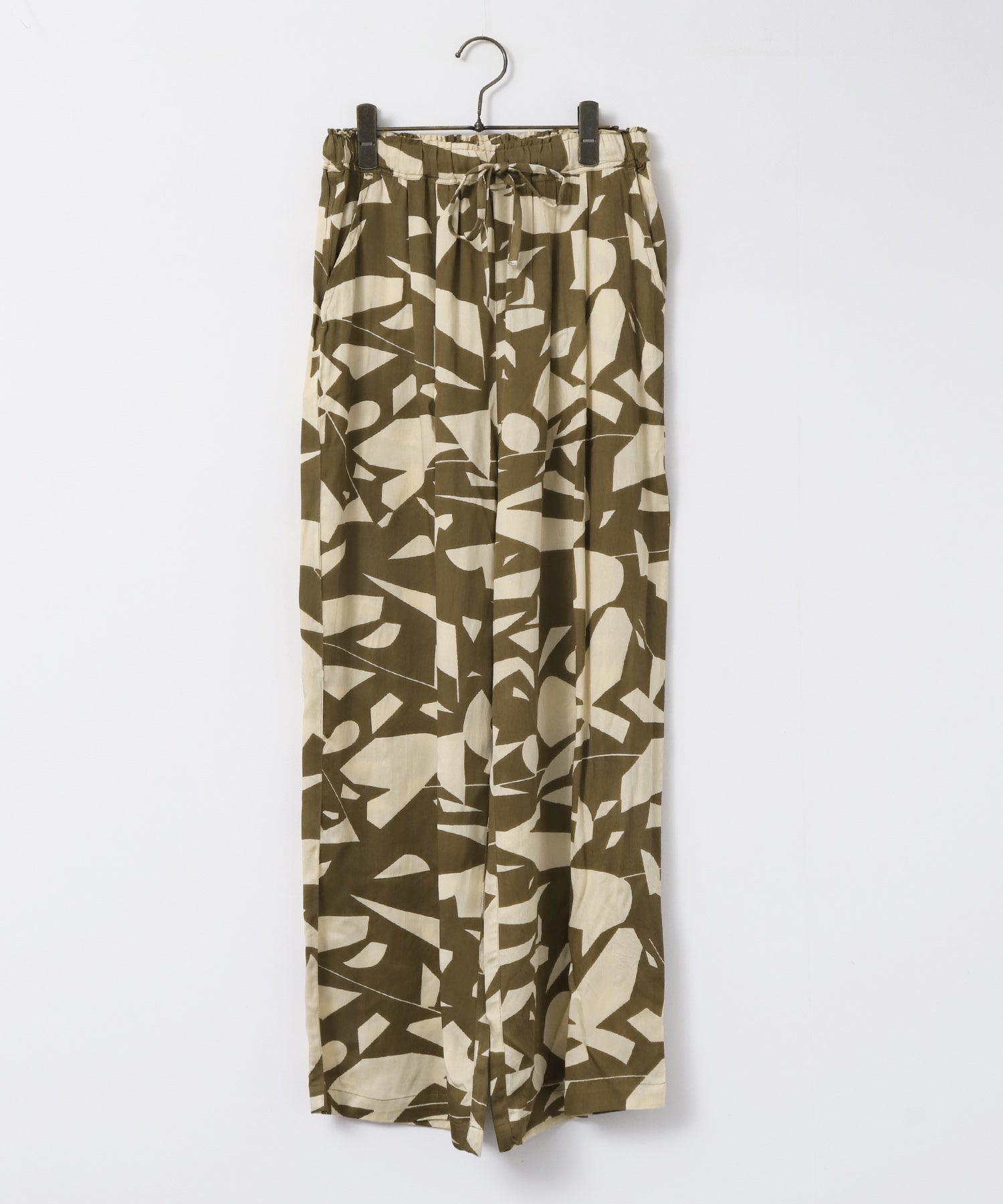 VISCOSE SATIN PRINTED EASY PANTS