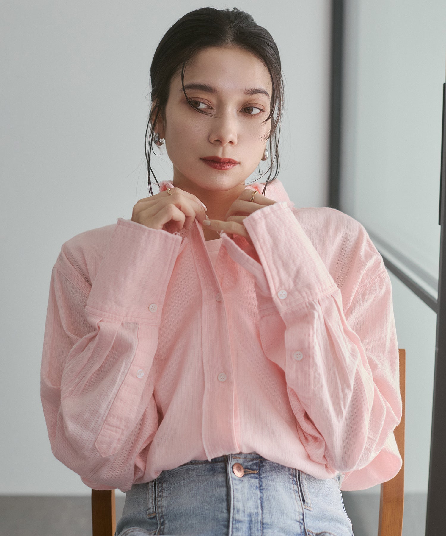DOBBY STRIPE SHIRT