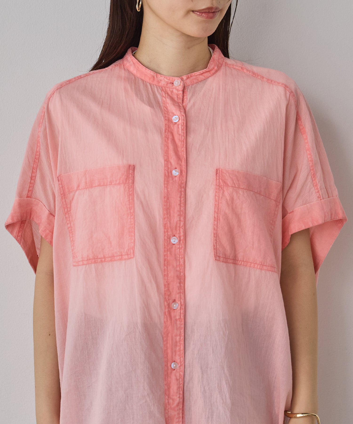 ACID-WASH SHORT-SLEEVE SHIRT