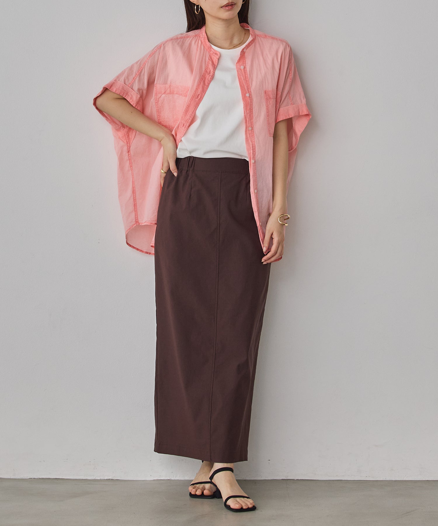 ACID-WASH SHORT-SLEEVE SHIRT