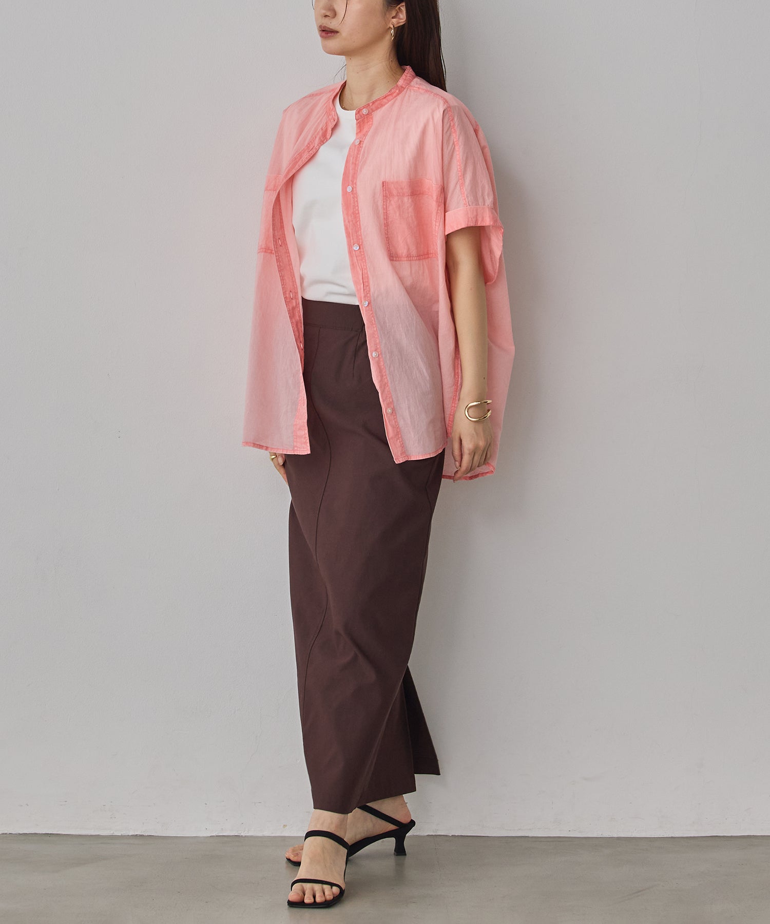 ACID-WASH SHORT-SLEEVE SHIRT
