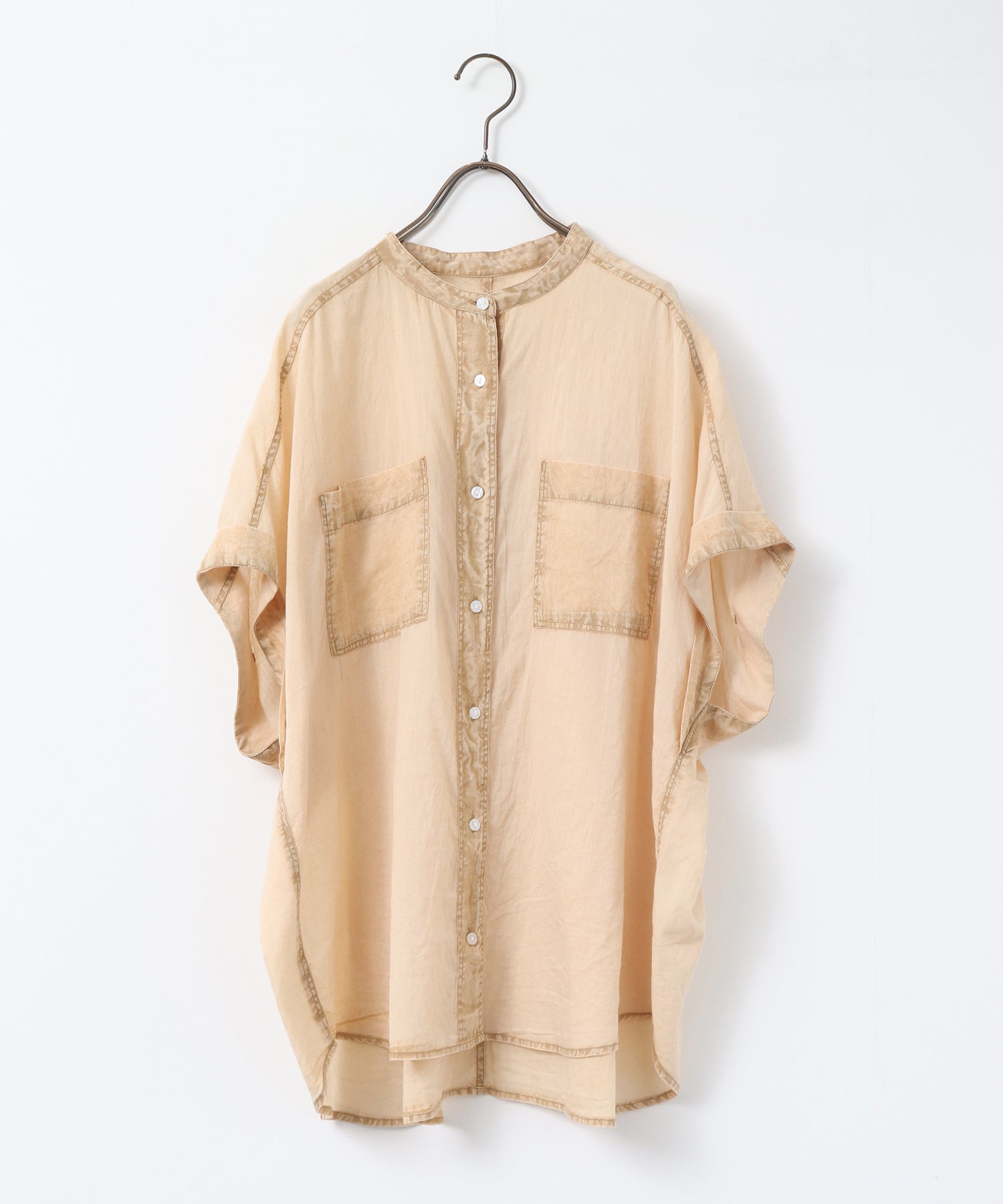 ACID-WASH SHORT-SLEEVE SHIRT