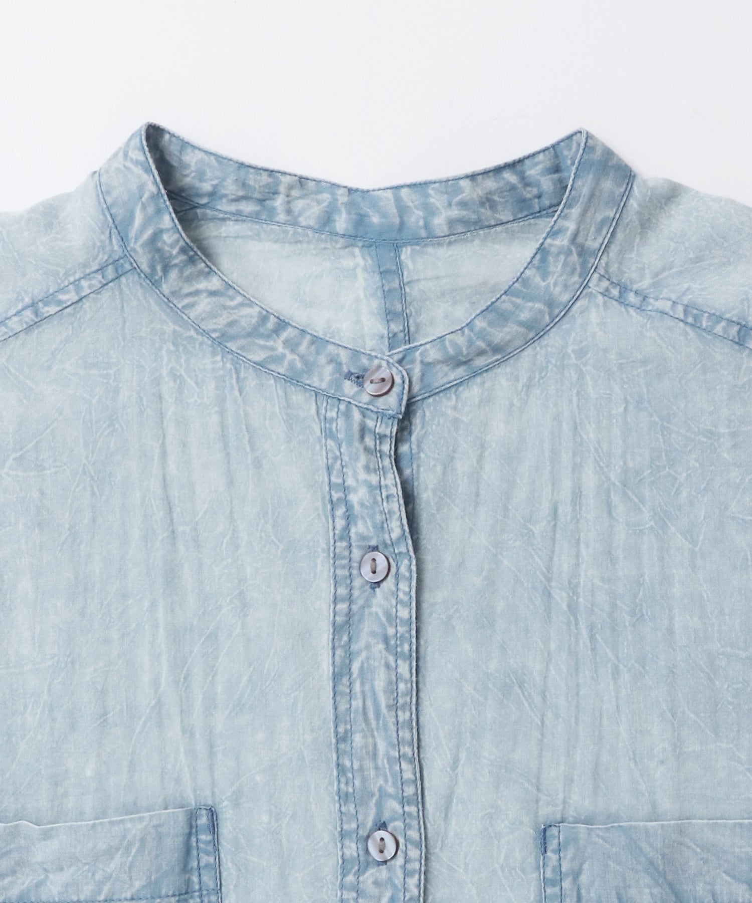 ACID-WASH SHORT-SLEEVE SHIRT