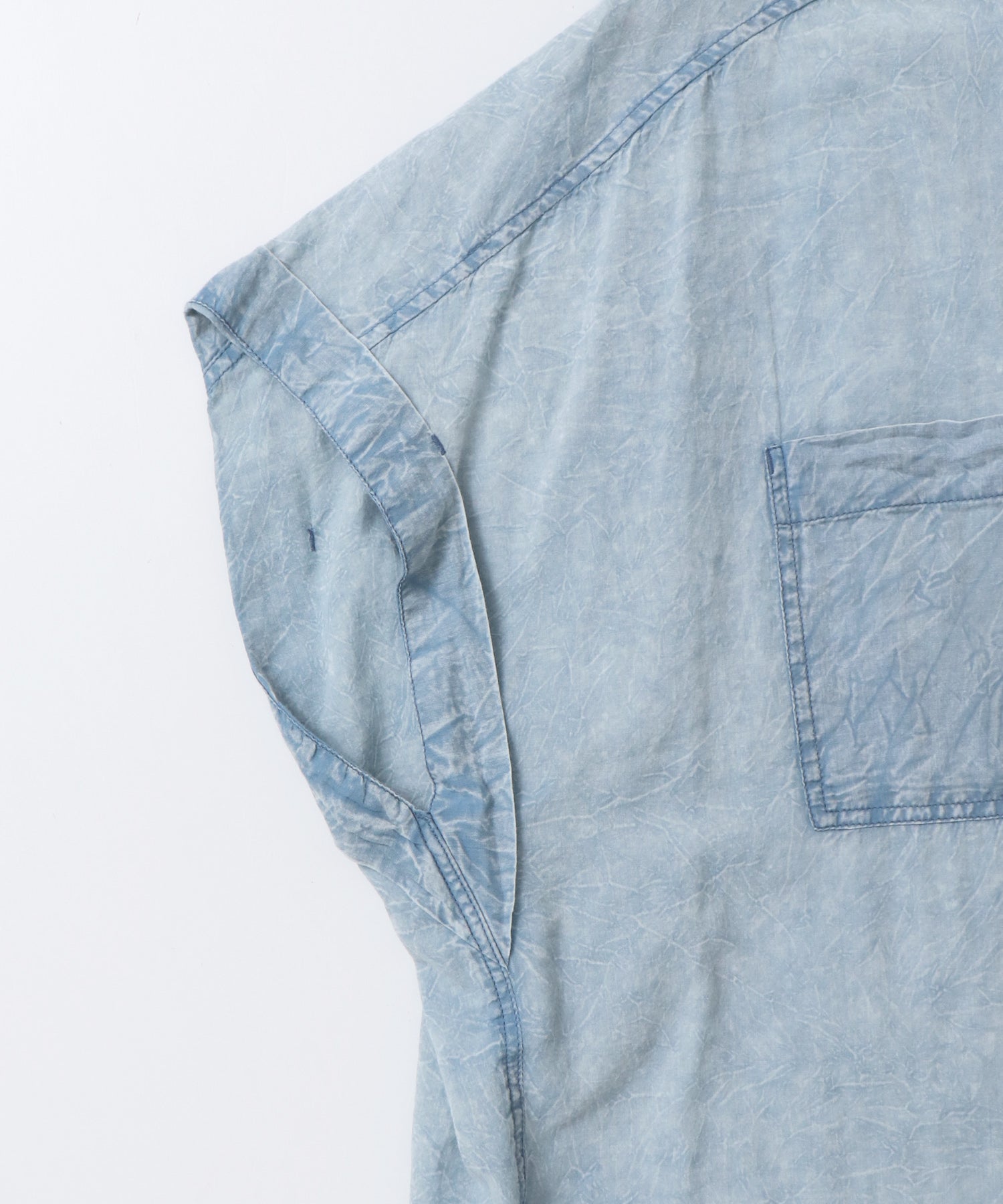 ACID-WASH SHORT-SLEEVE SHIRT