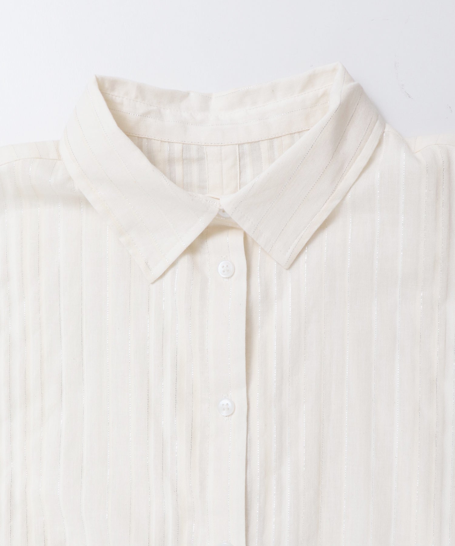 STRIPE BACK-OPEN SHIRT
