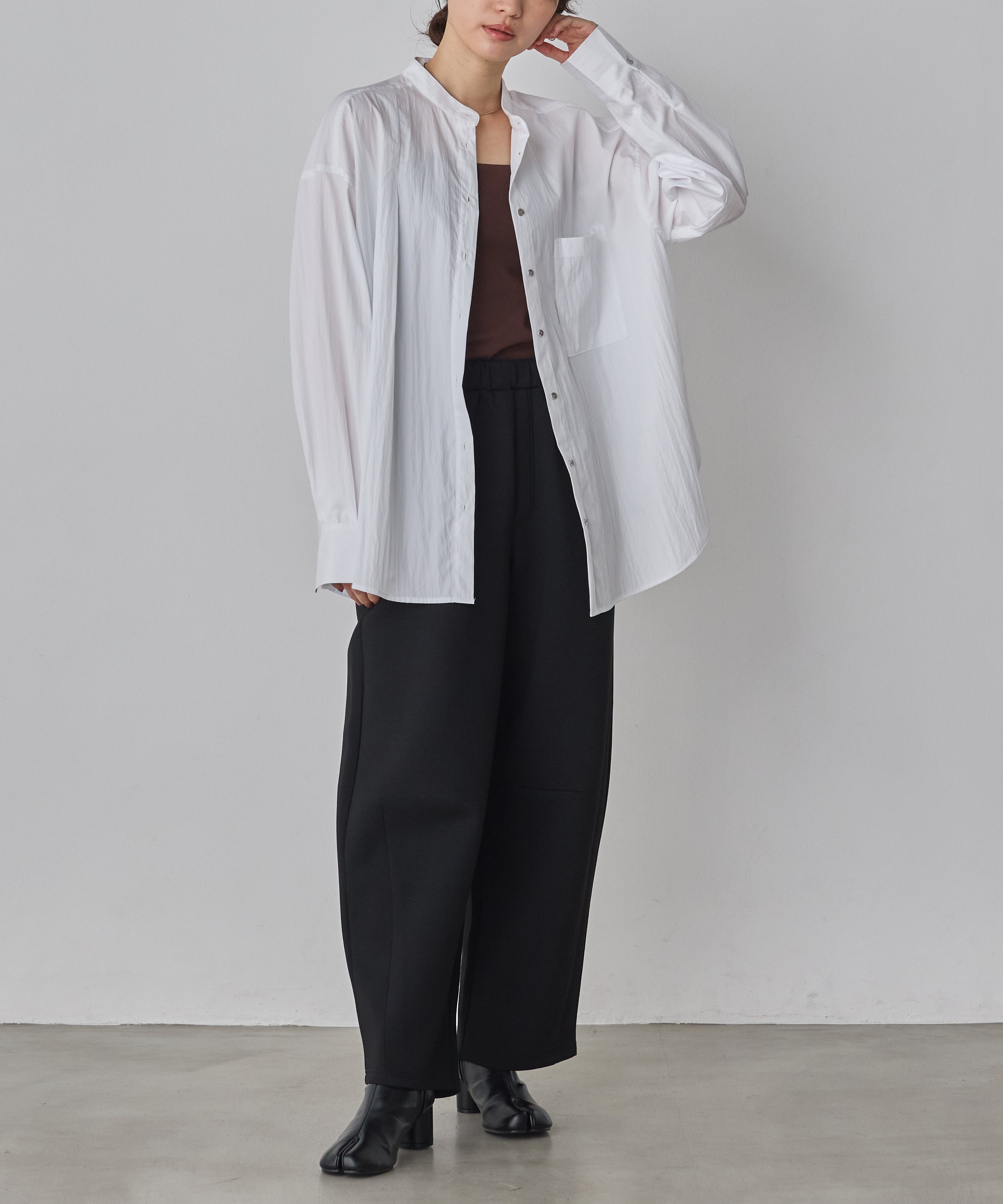 model : H160 着用サイズ : FREE