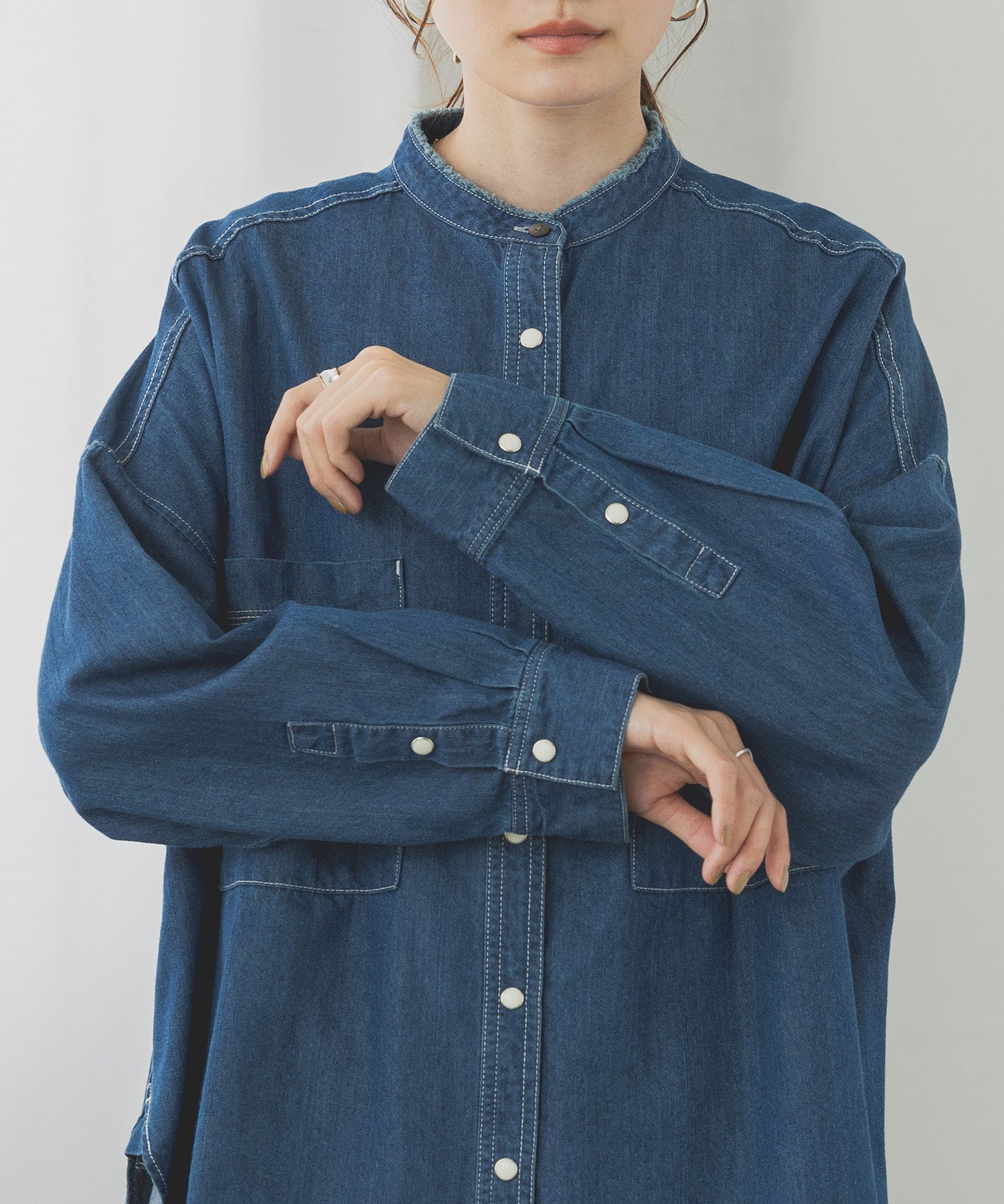 【新色追加】デニムオーバーシャツ