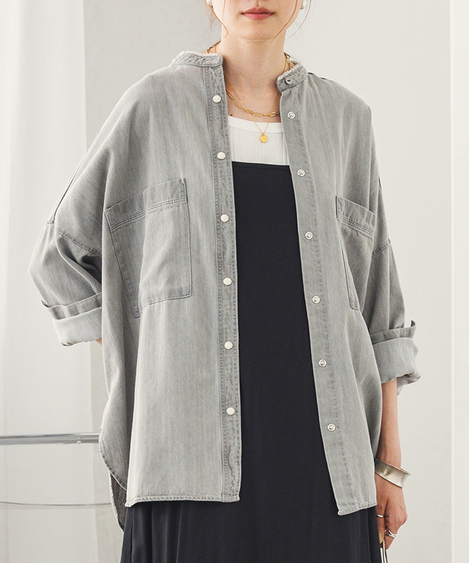 【新色追加】デニムオーバーシャツ