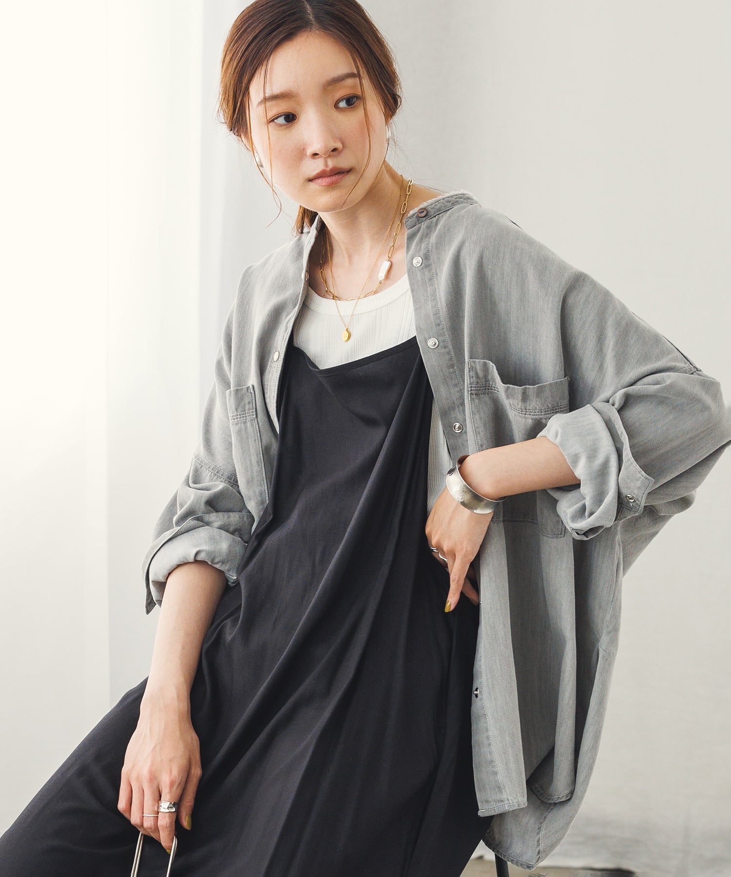 【新色追加】デニムオーバーシャツ
