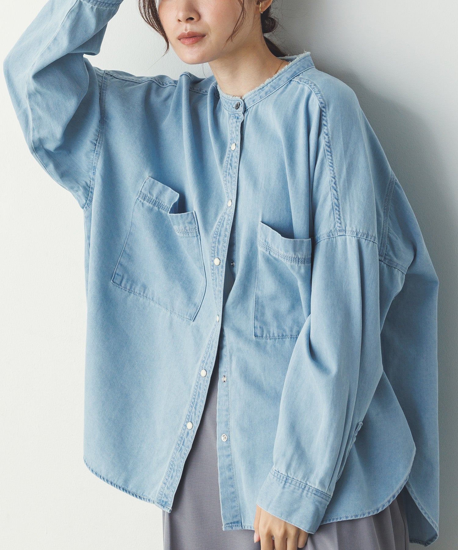 【新色追加】デニムオーバーシャツ