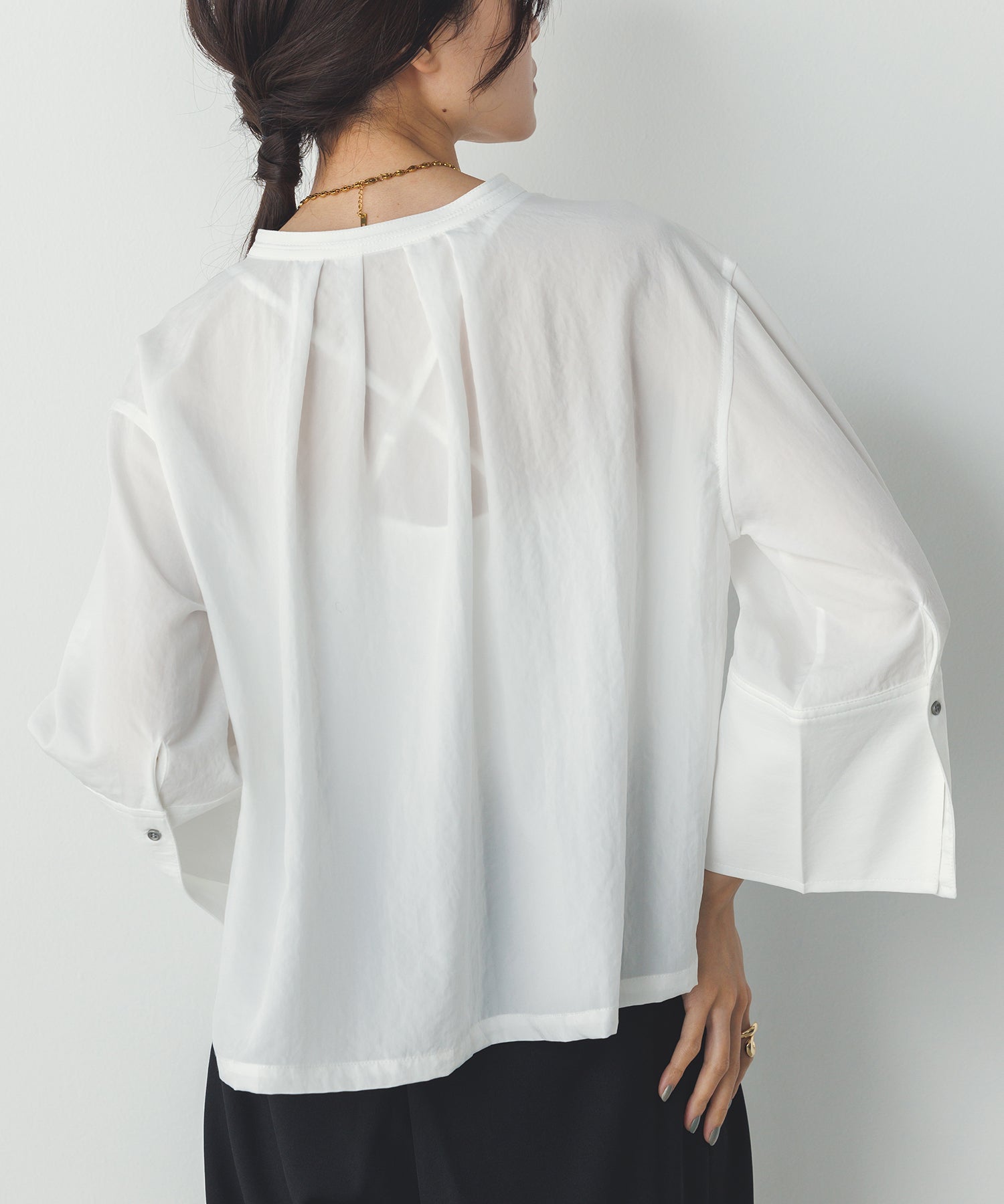 スパンローン カフスポイントシャツ