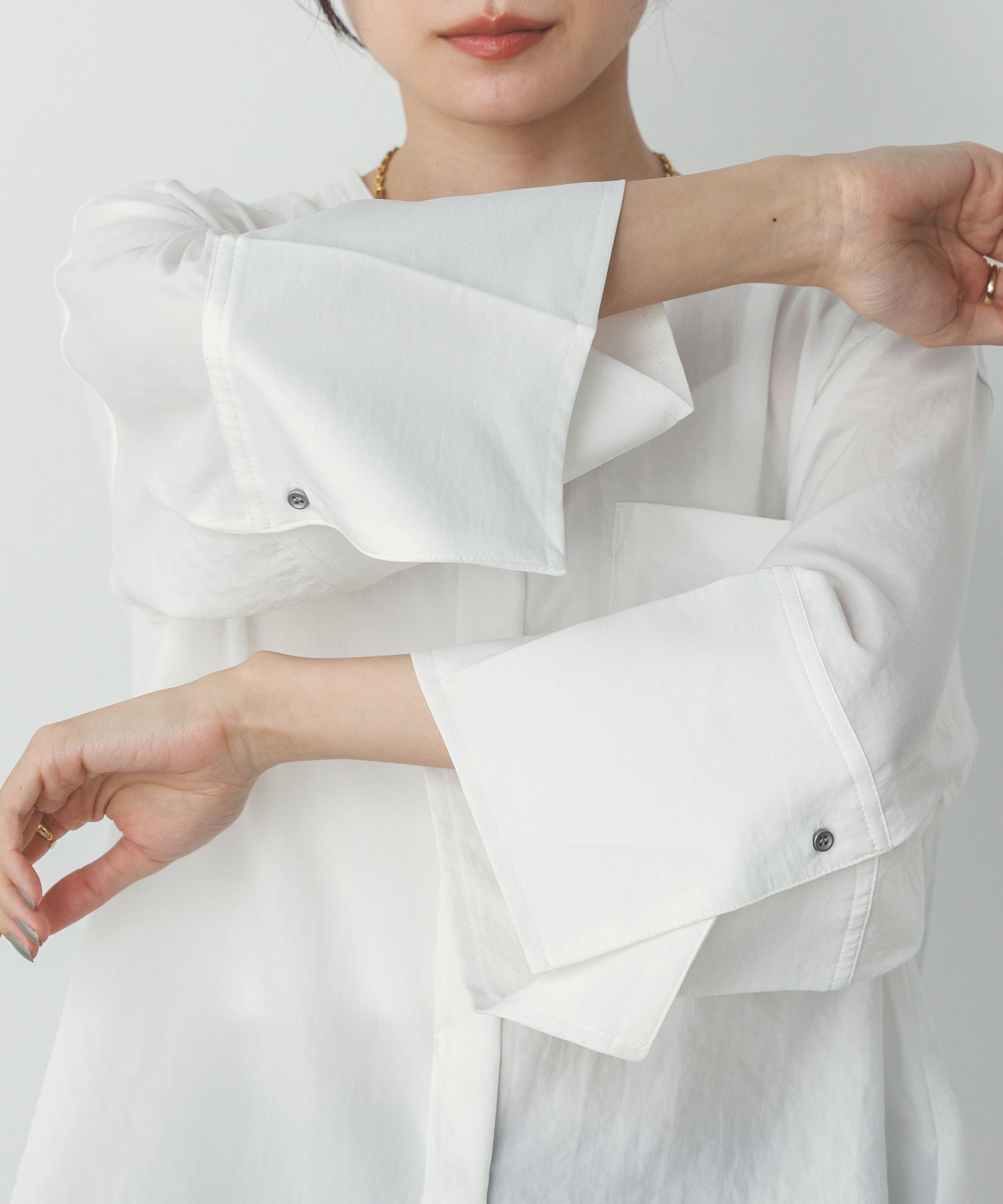 スパンローン カフスポイントシャツ