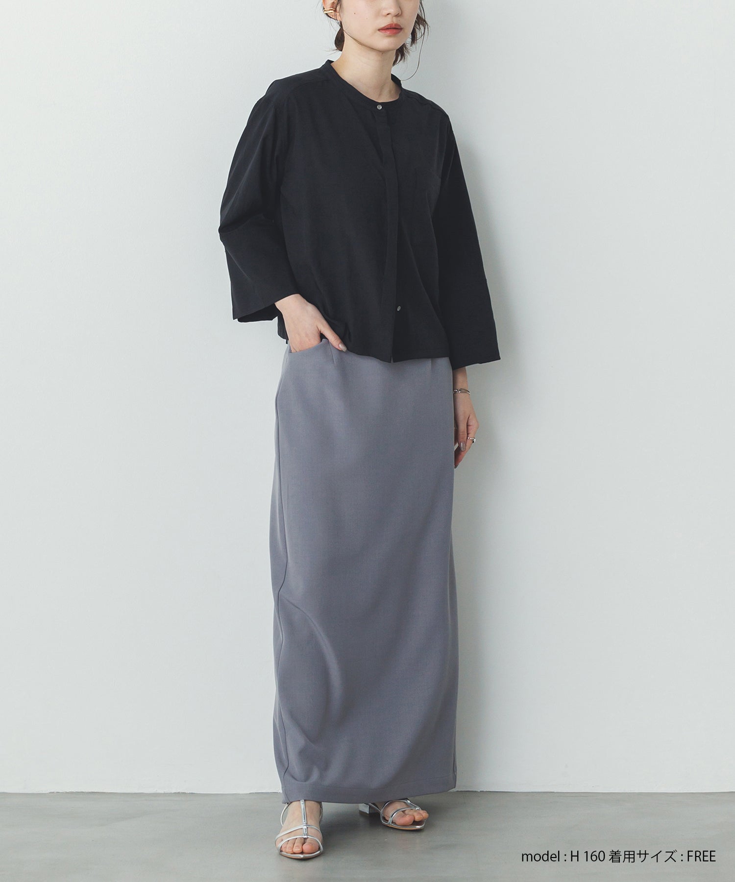 スパンローン カフスポイントシャツ