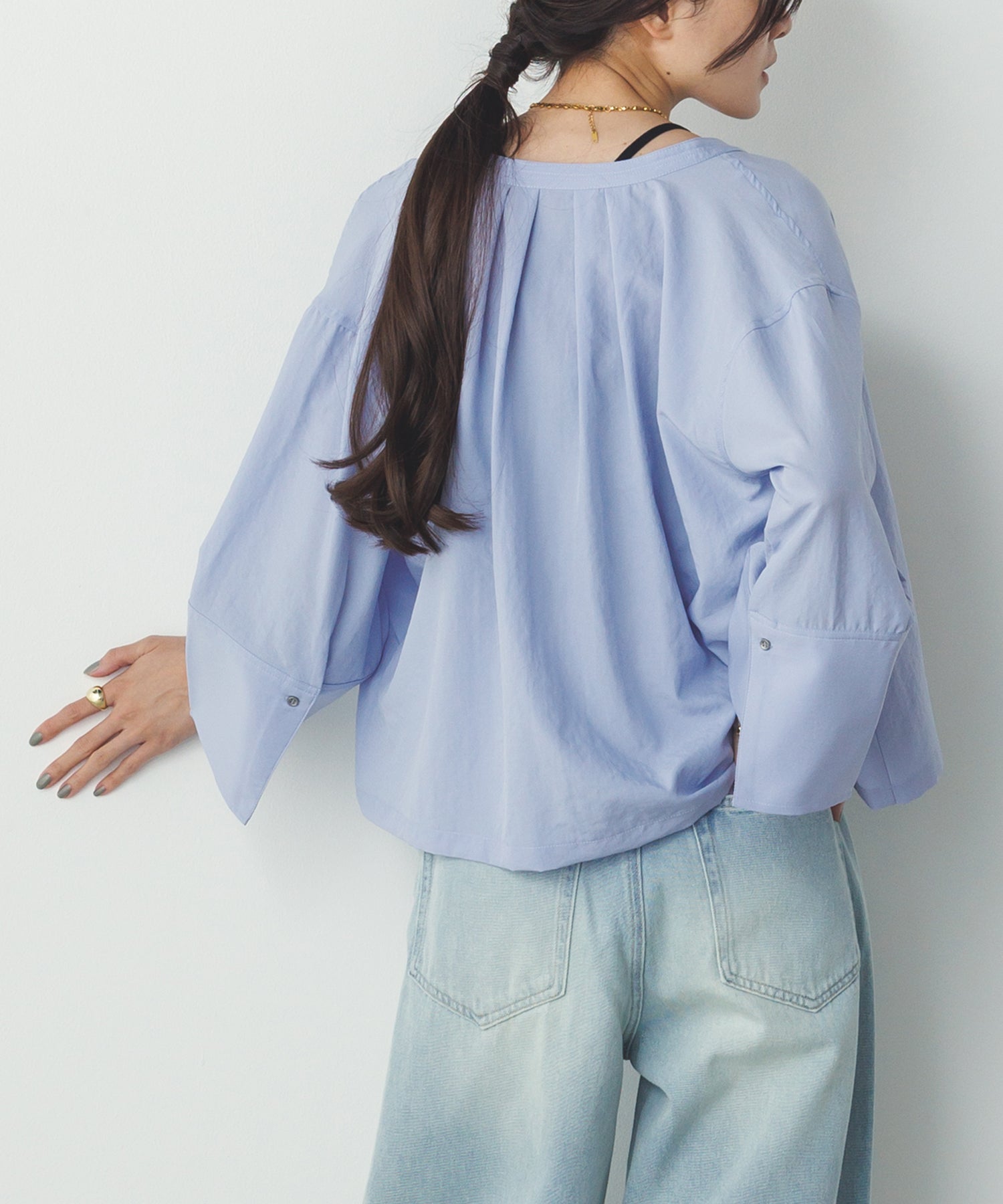 スパンローン カフスポイントシャツ