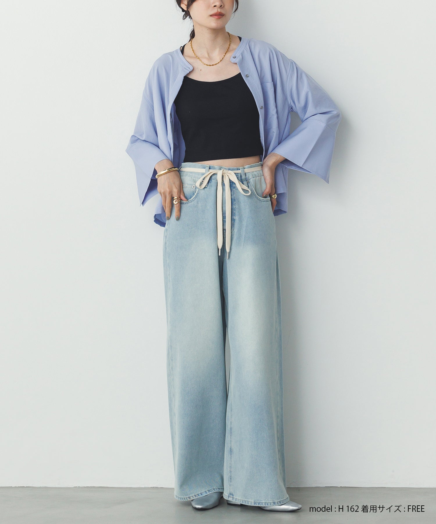 スパンローン カフスポイントシャツ