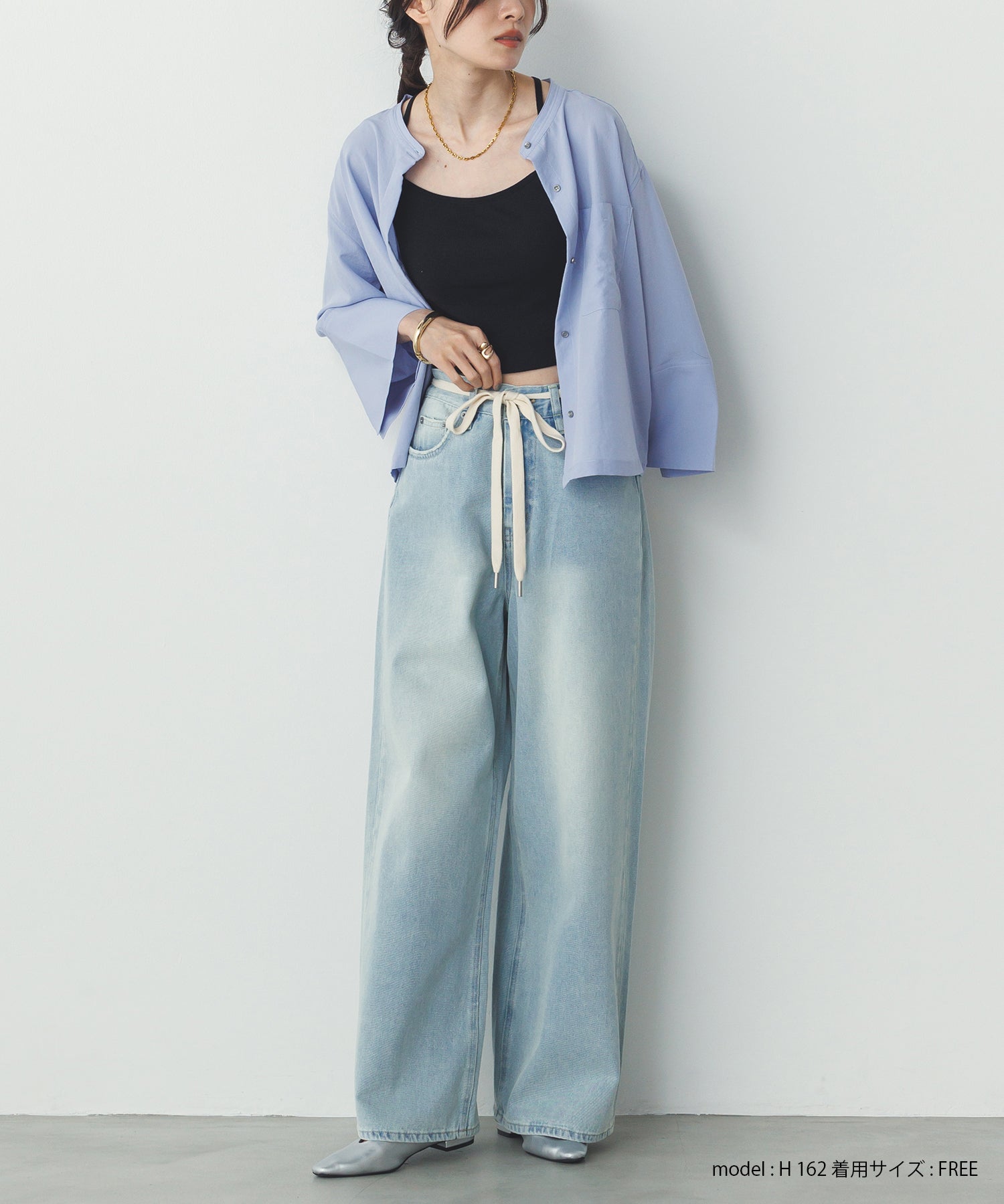 スパンローン カフスポイントシャツ