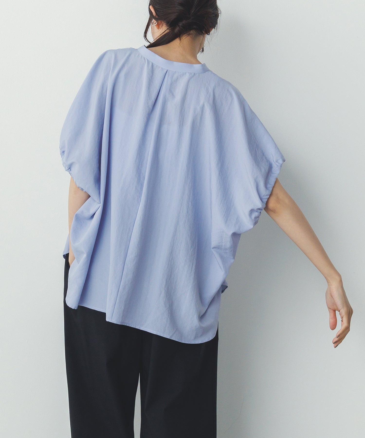 スパンローン ボリュームフレンチブラウス