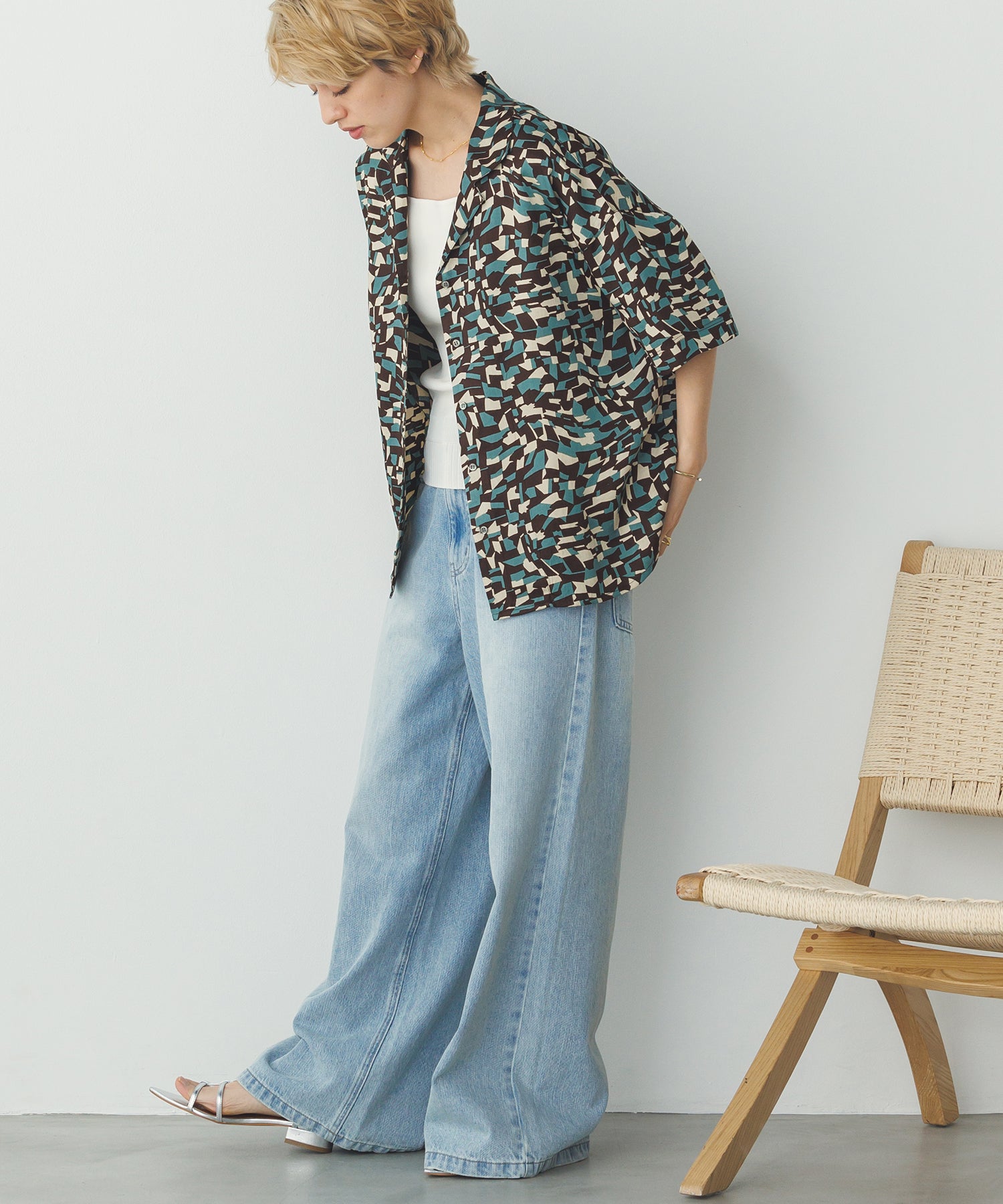 GEOMETRIC PRINT SHIRT