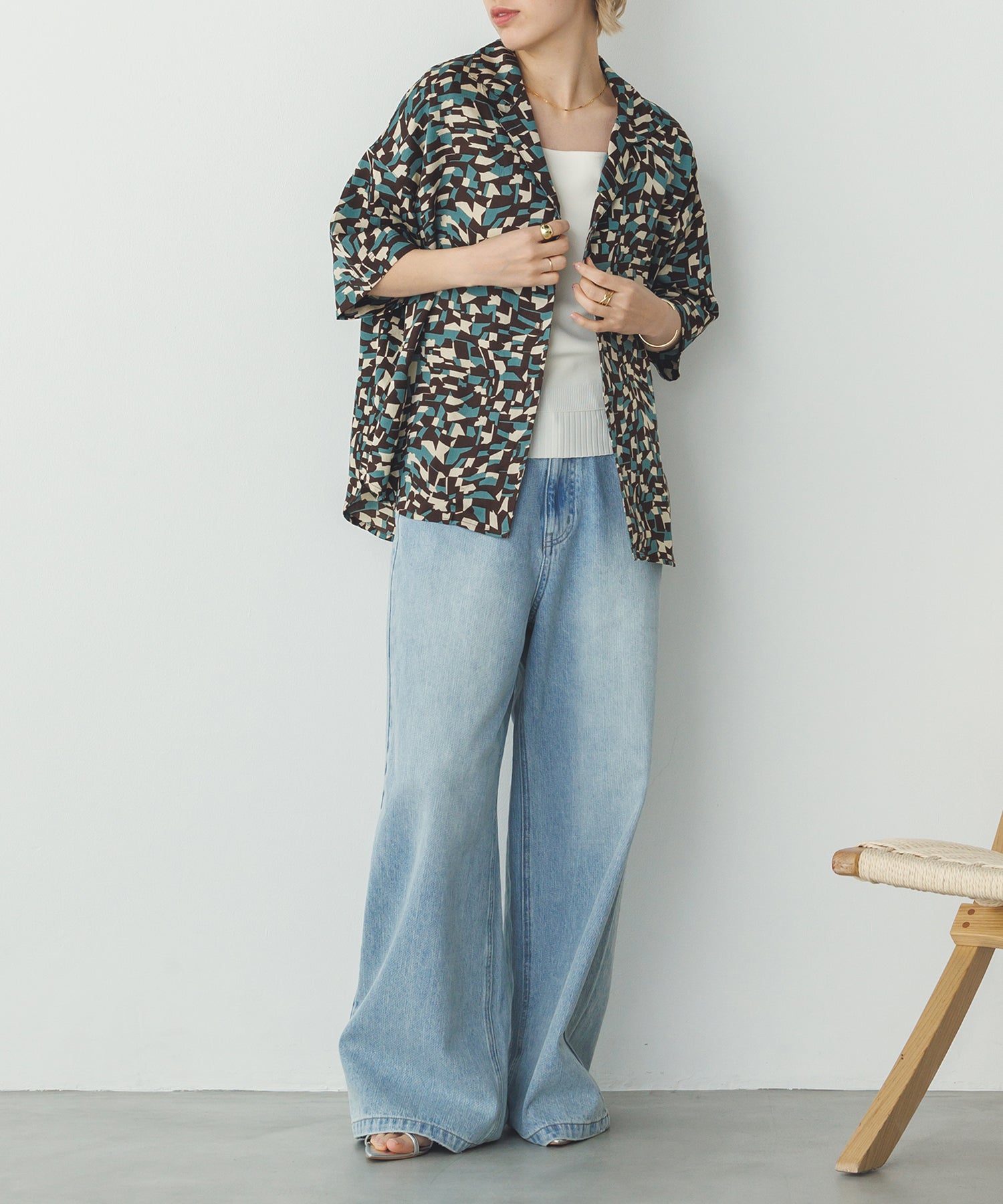 GEOMETRIC PRINT SHIRT