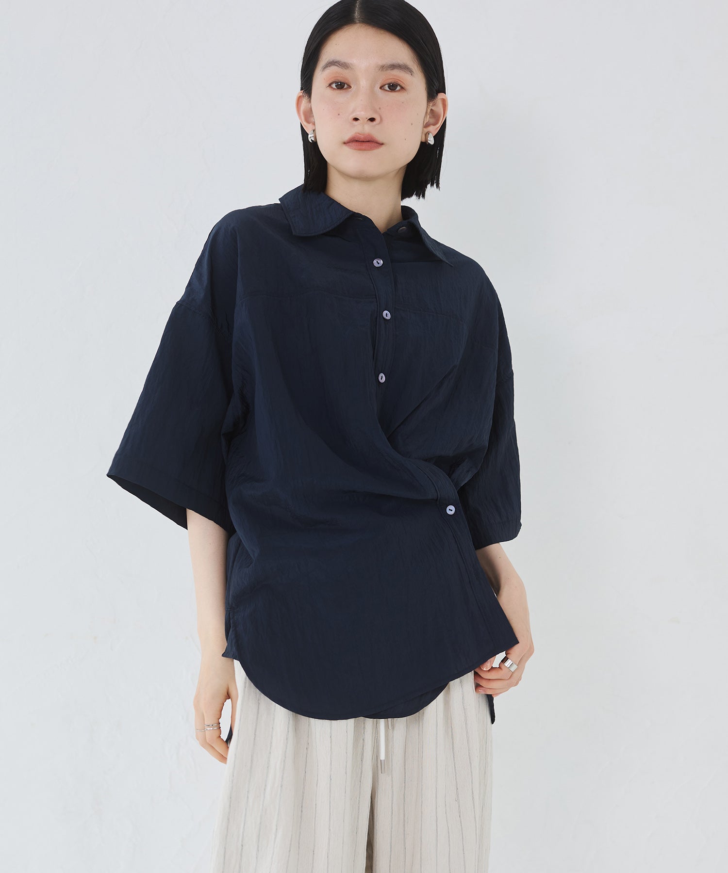 ワッシャー加工 2WAYシャツ