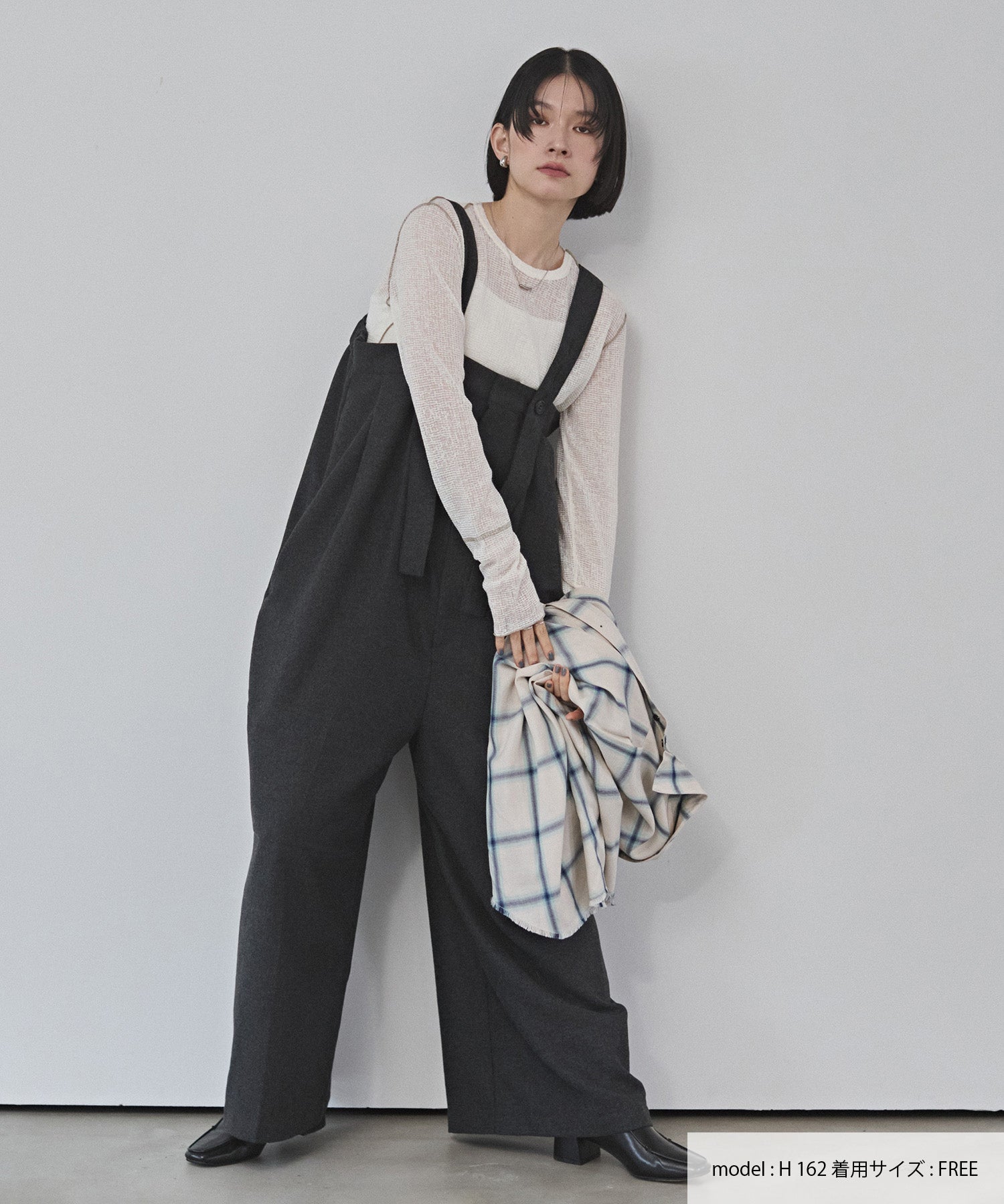 【新色追加】オンブレチェック オーバーシャツ