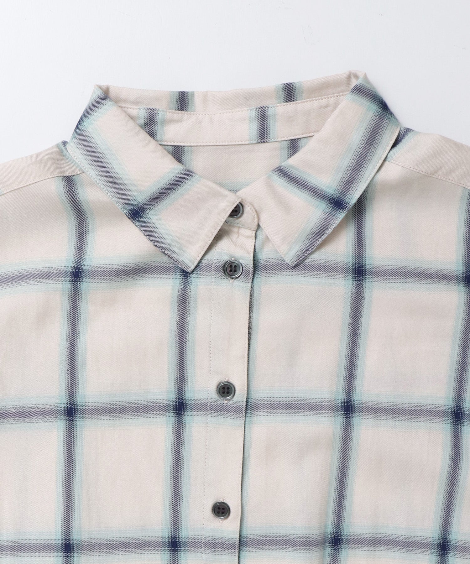 【新色追加】オンブレチェック オーバーシャツ