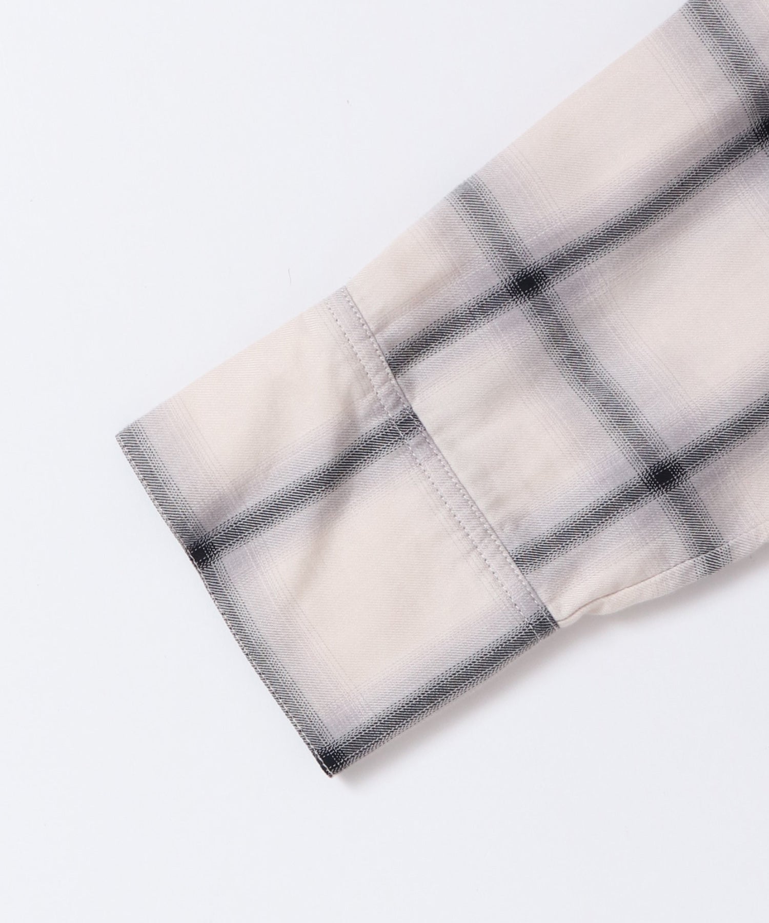 【新色追加】オンブレチェック オーバーシャツ