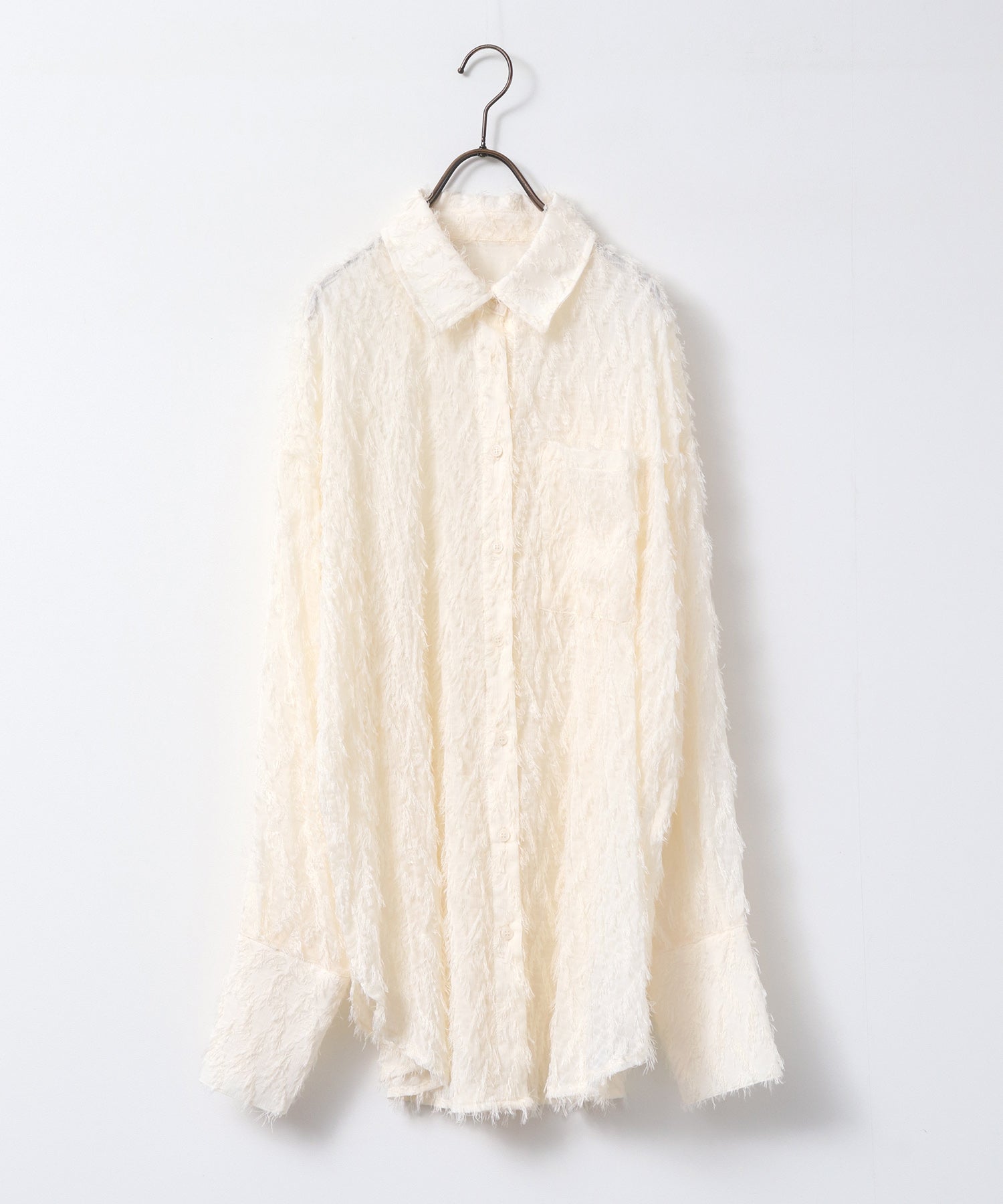 フェザーライク オーバーシアーシャツ