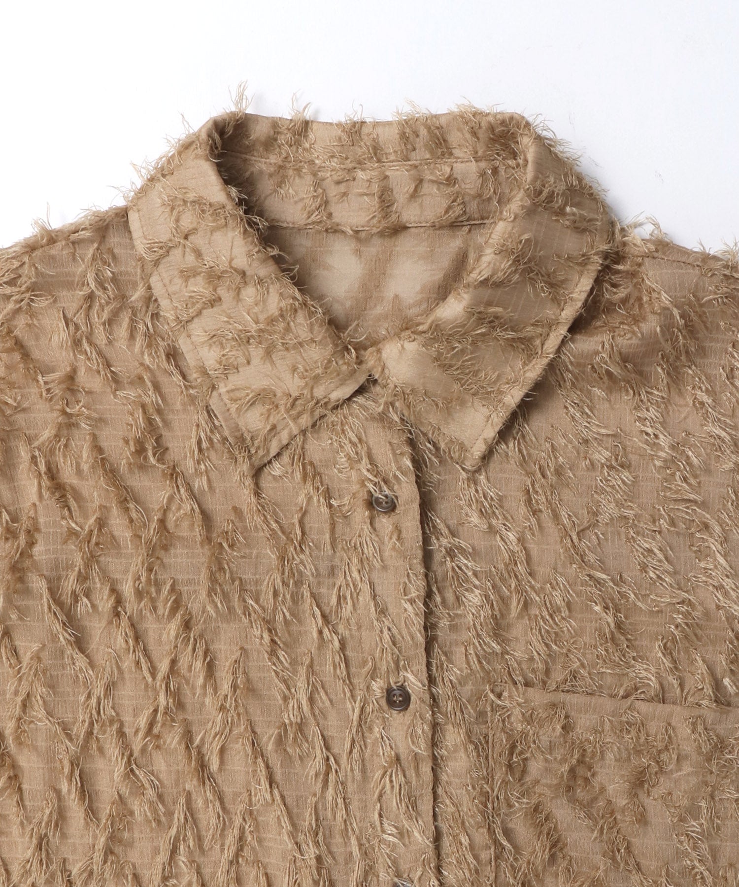 フェザーライク オーバーシアーシャツ