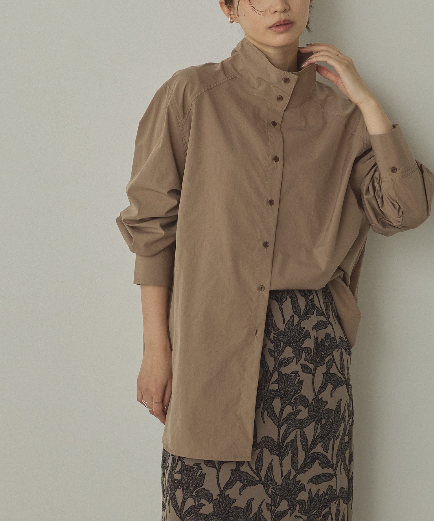 2WAY HIGH NECK SHIRT