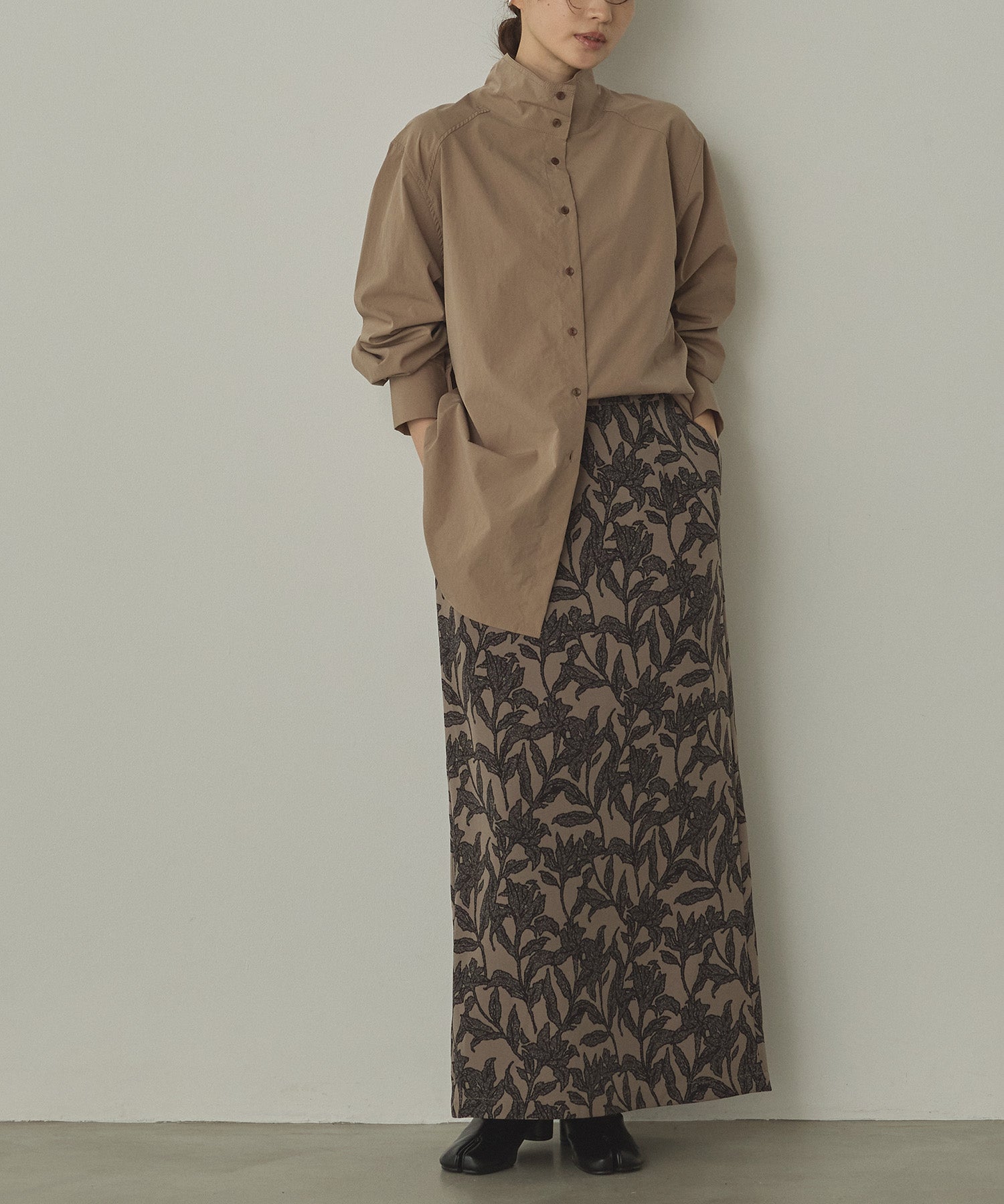 2WAY HIGH NECK SHIRT