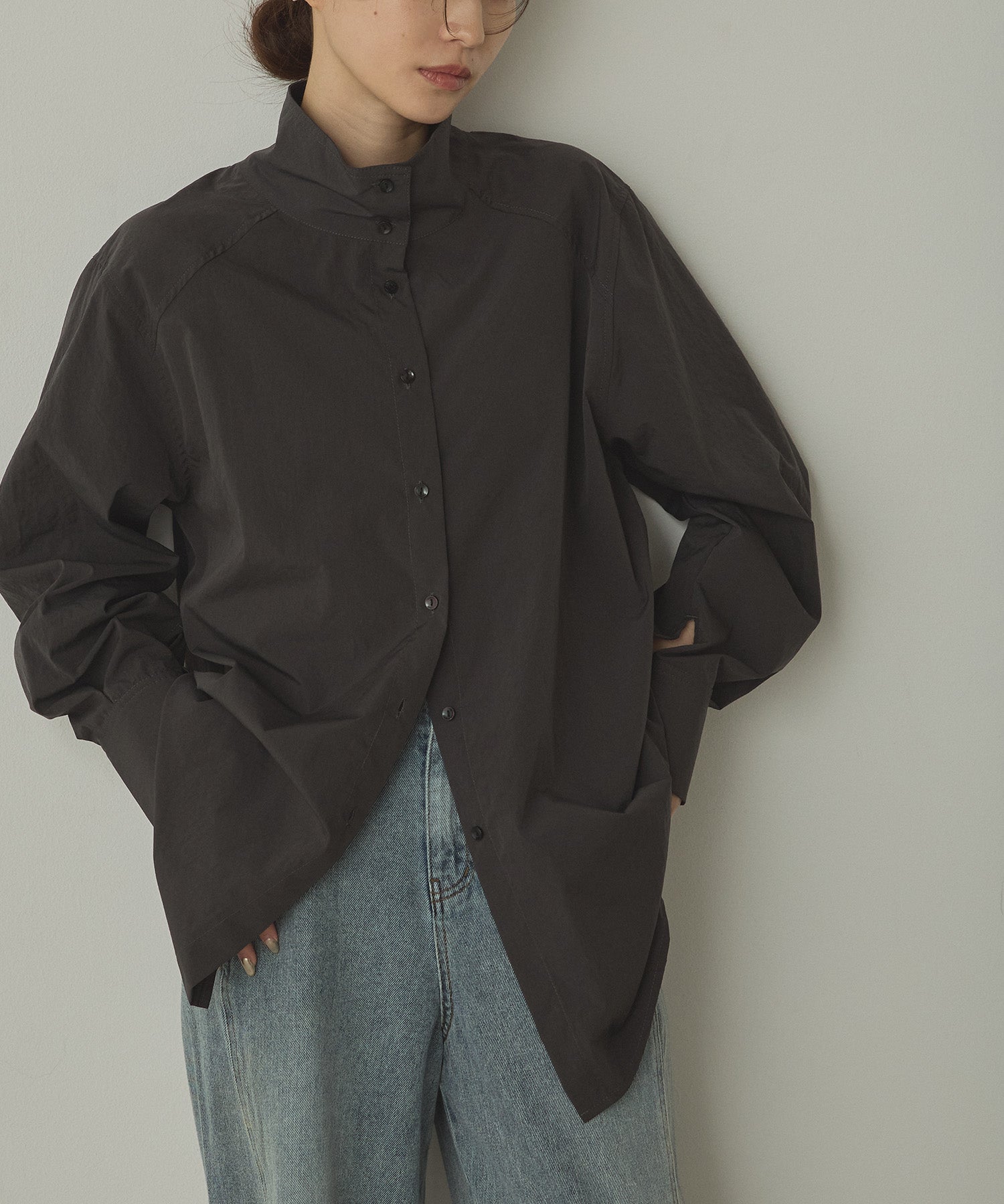 2WAY HIGH NECK SHIRT