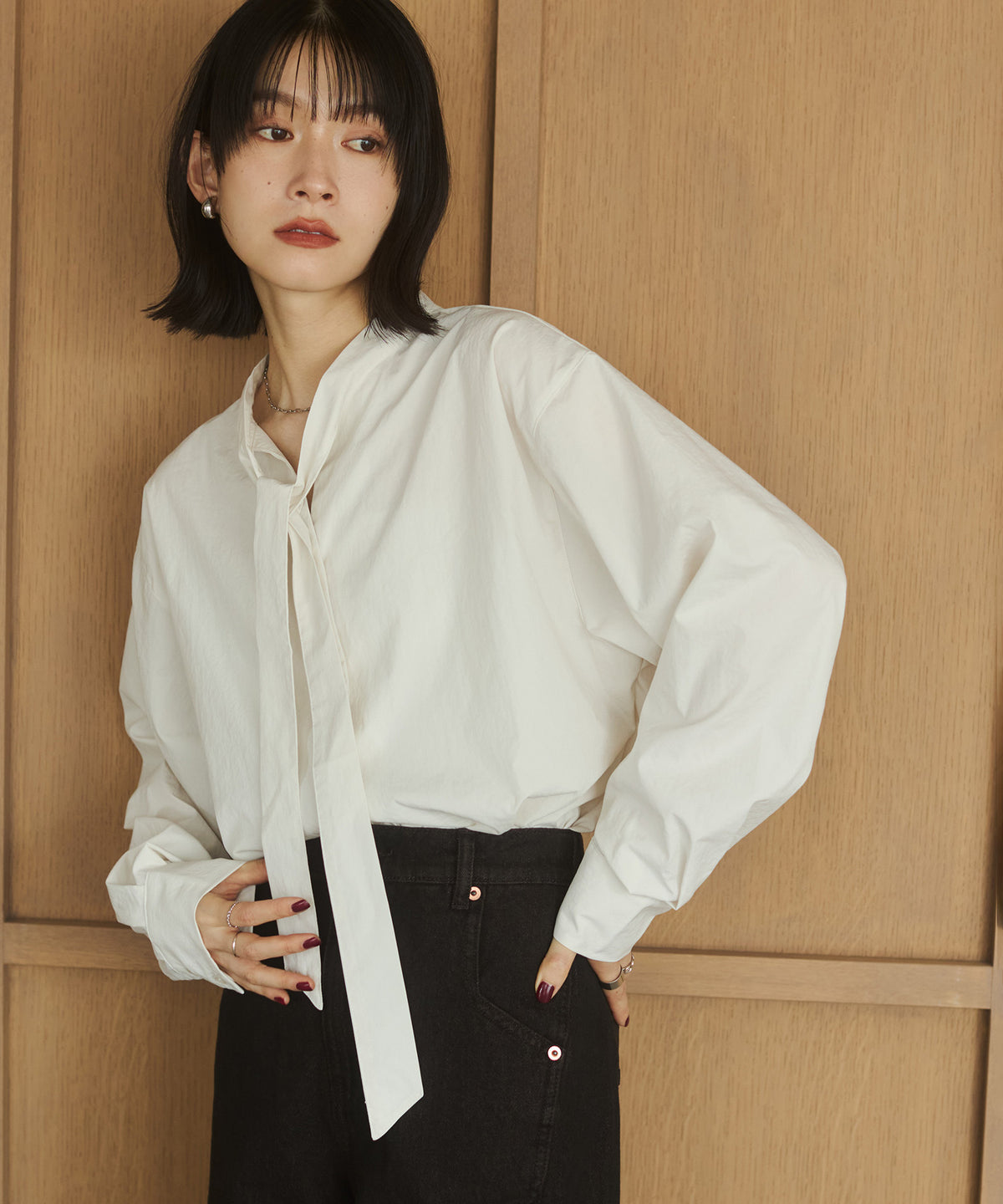 2WAY BOWTIE BLOUSE