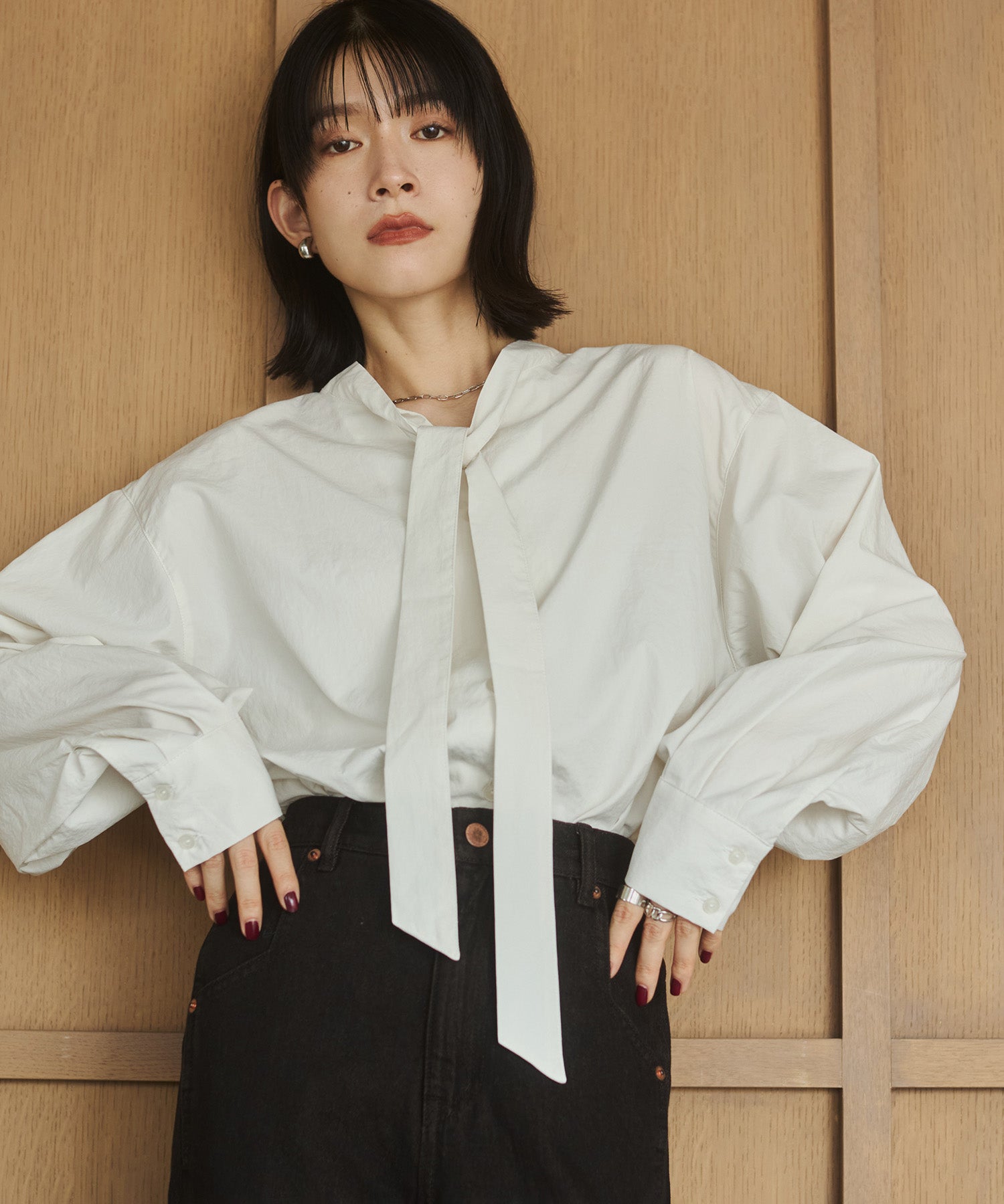 2WAY BOWTIE BLOUSE