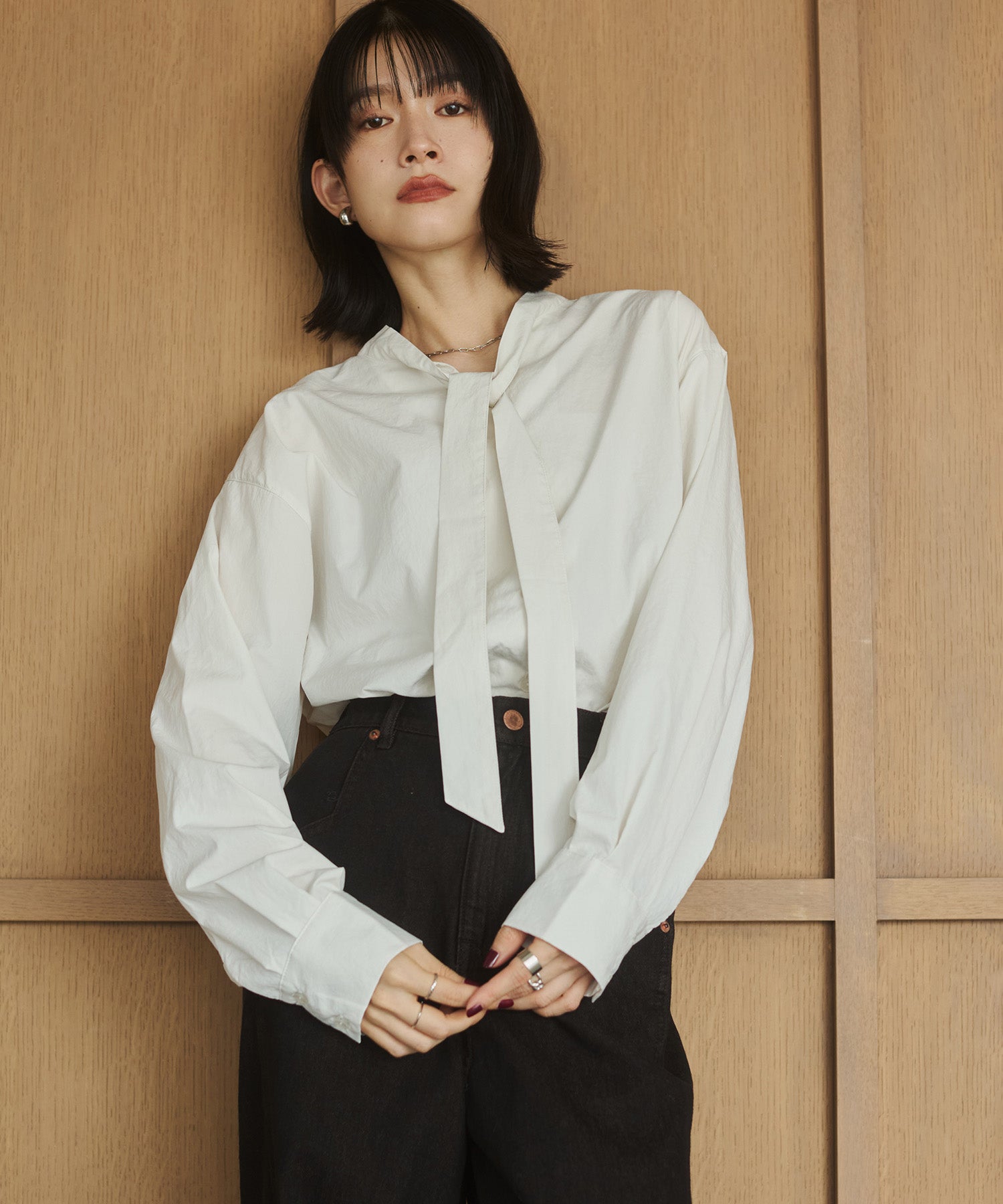 2WAY BOWTIE BLOUSE