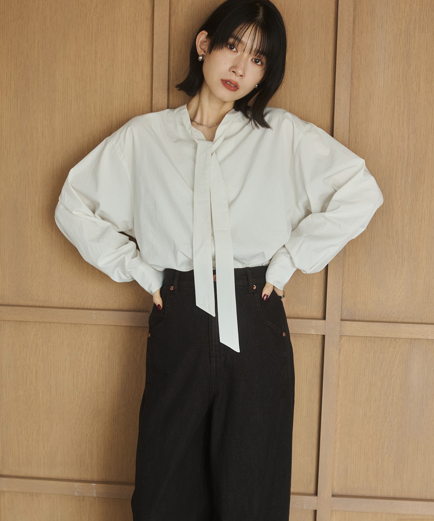 2WAY BOWTIE BLOUSE